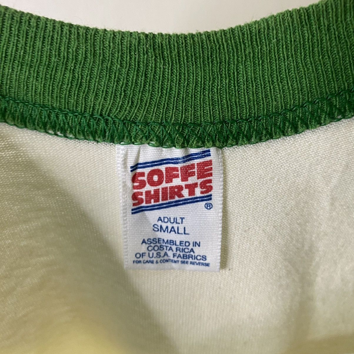 Soffe × Vintage Vintage 1990s Soffe Blank Raglan 3QR Tee Size US S / EU 44-46 / 1 - 3 Thumbnail
