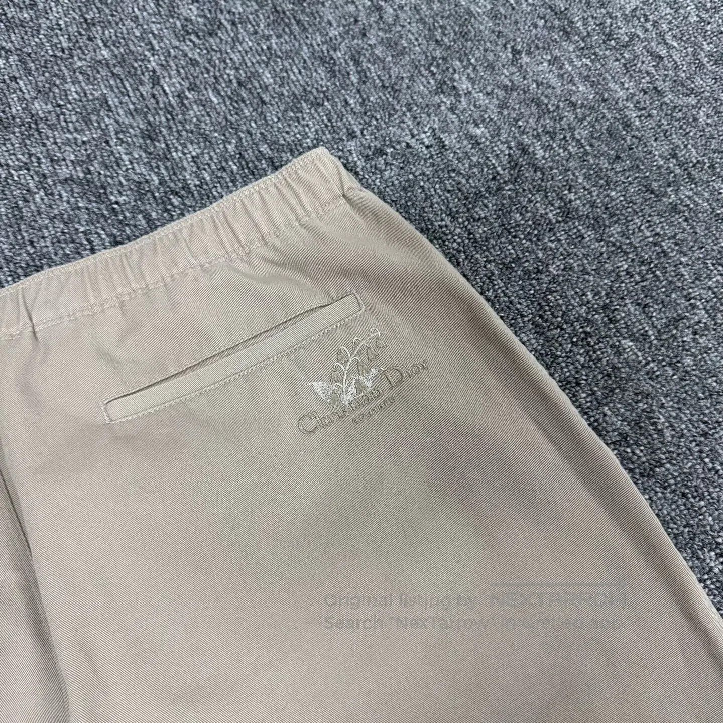 Dior Dior Ling Orchid Flower Embroidery Logo Casual Pants| Size US 32 / EU 48 - 3 Thumbnail