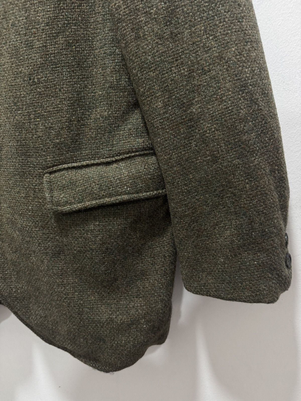 Designer × Harris Tweed DISTRESSED HARRIS TWEED HAND WOVENWOOL BLAZER JACKET Size US S / EU 44-46 / 1 - 7 Thumbnail