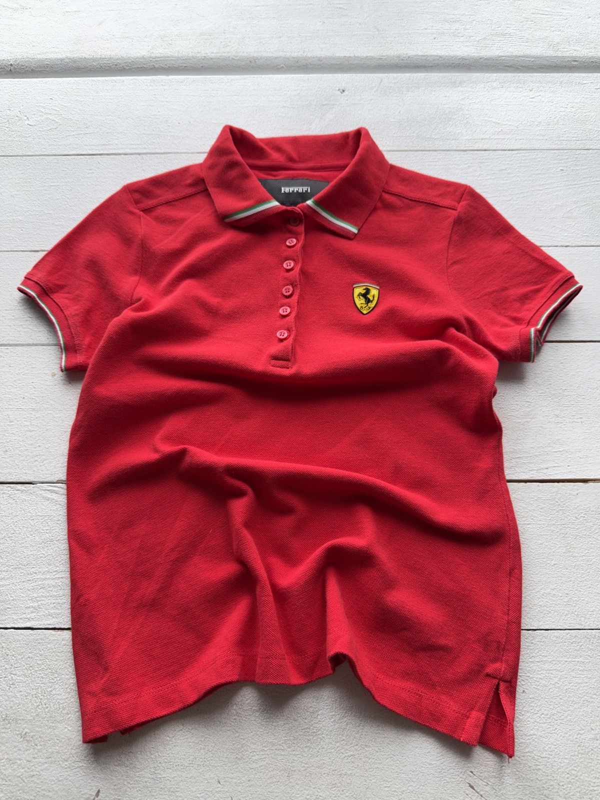 Ferrari × Vintage Ferrari Red Polo Shirt S Official Scuderia Italy Racing Size S / US 4 / IT 40 - 1 Thumbnail