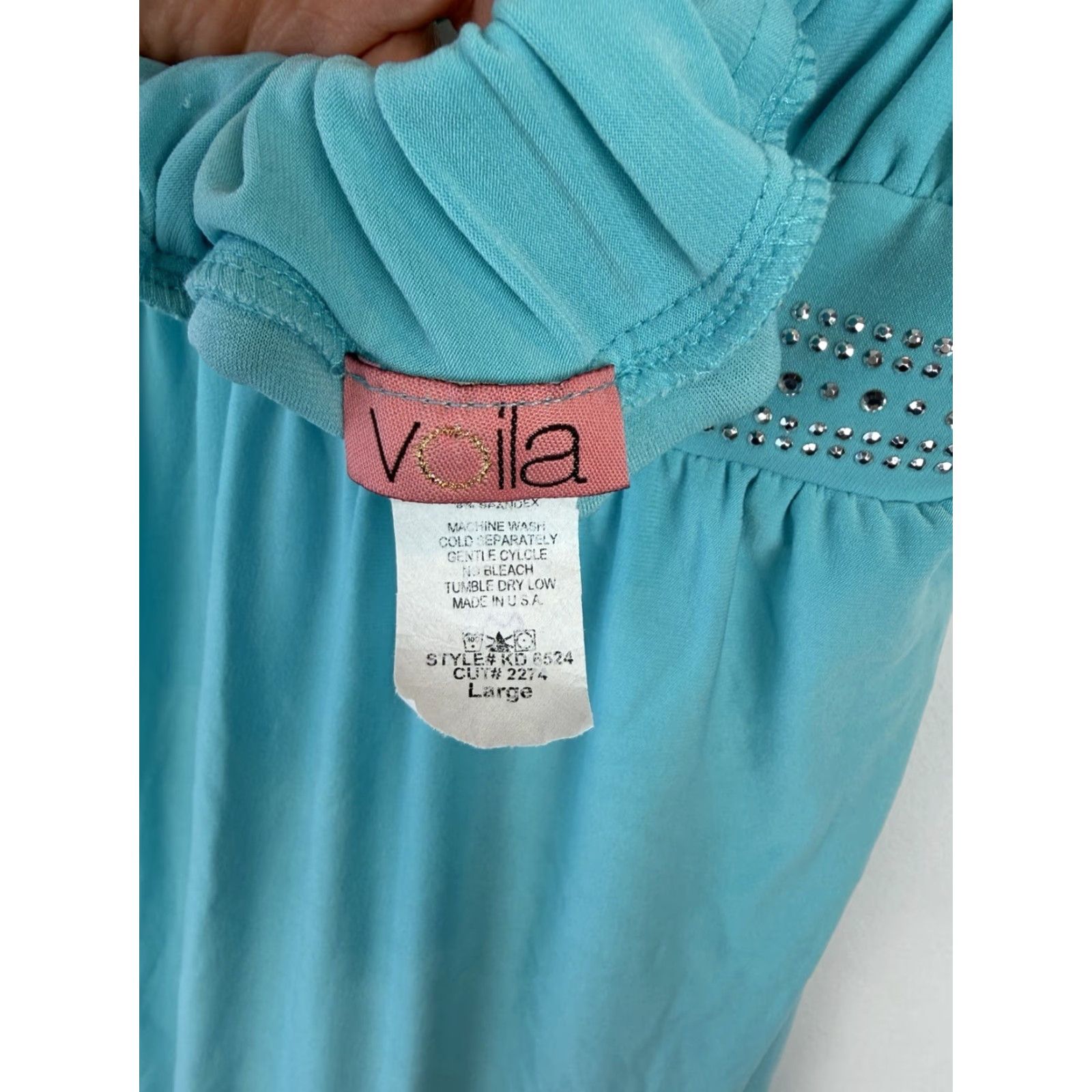 halter beach dress Talei Blue Halter Puff Mini Dress - US 14 main image 0