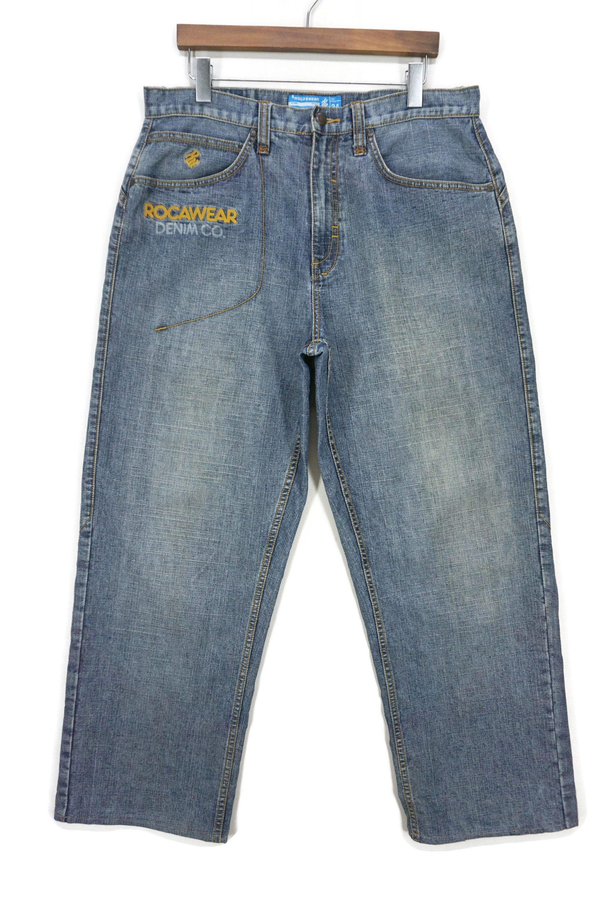 Rocawear Vintage Rocawear Jeans fit W35xL29.5 Y2K Baggy Hip Hop Ankle Size US 34 / EU 50 - 1 Thumbnail