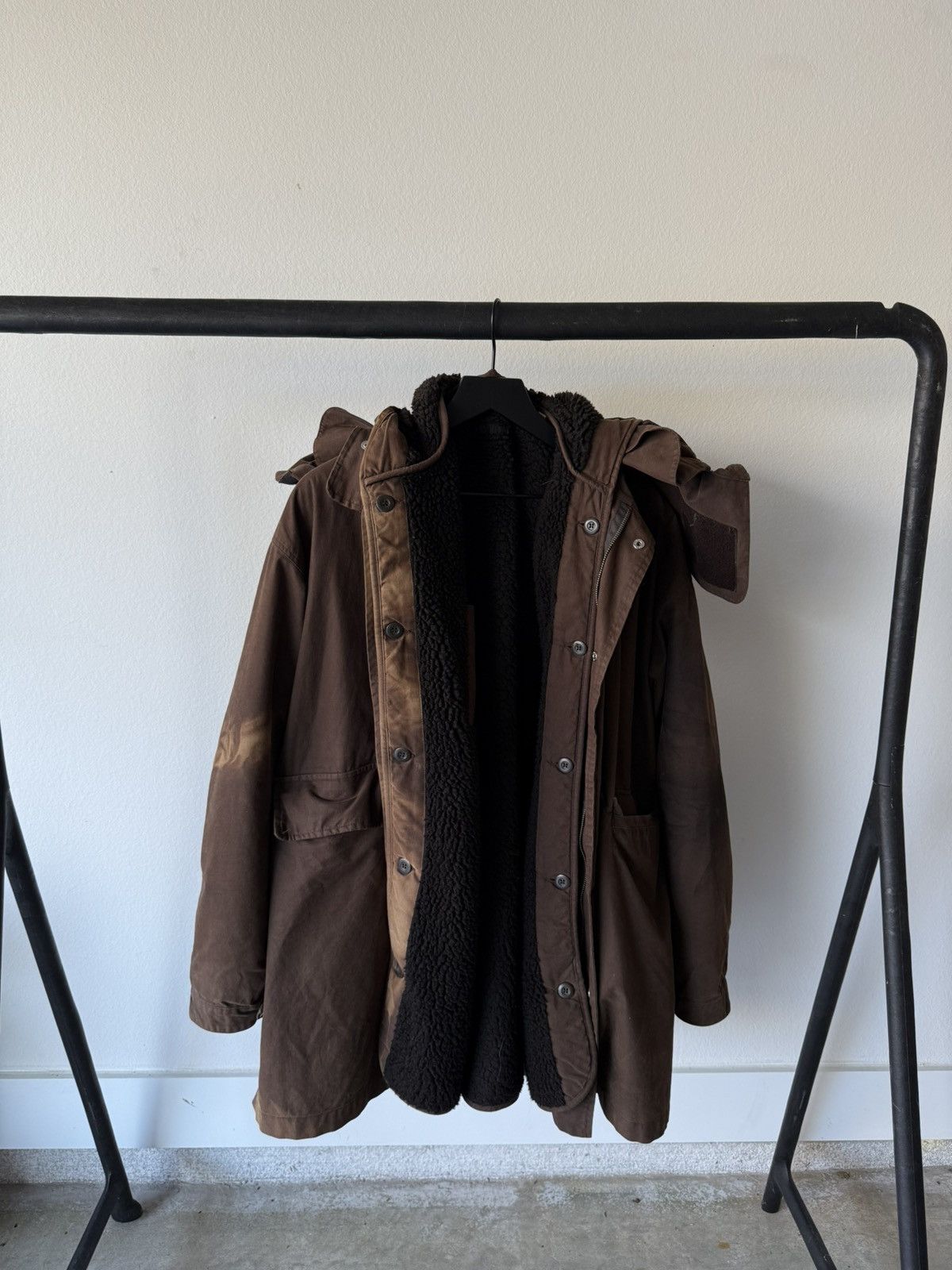Helmut Lang Helmut Lang FW00 Sherpa Lined Eskimo Hood Parka Archive Size US S / EU 44-46 / 1 - 1 Thumbnail