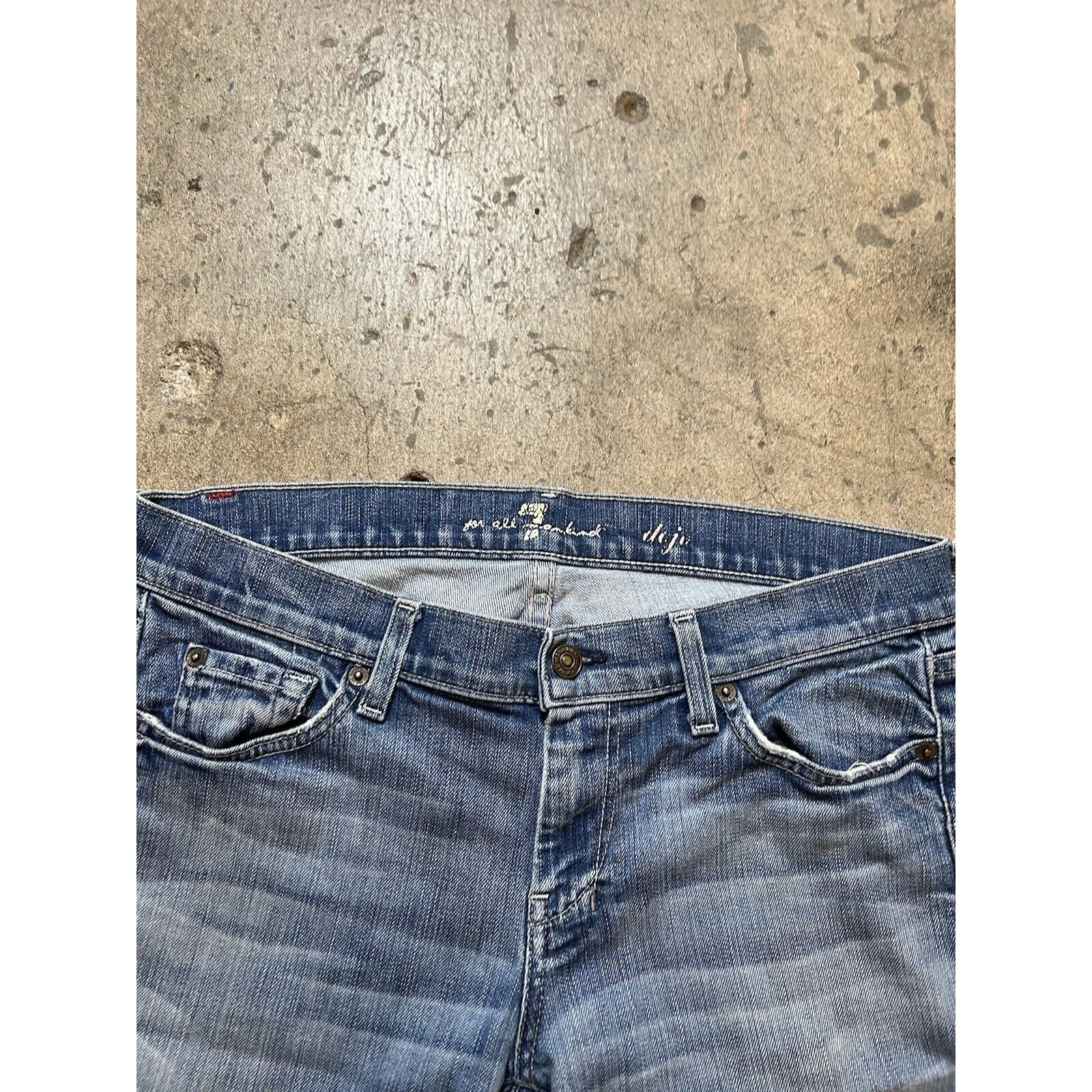 7 For All Mankind Seven For All Mankind Dojo Blue Jeans Womens Size 31 Size 31" - 3 Thumbnail