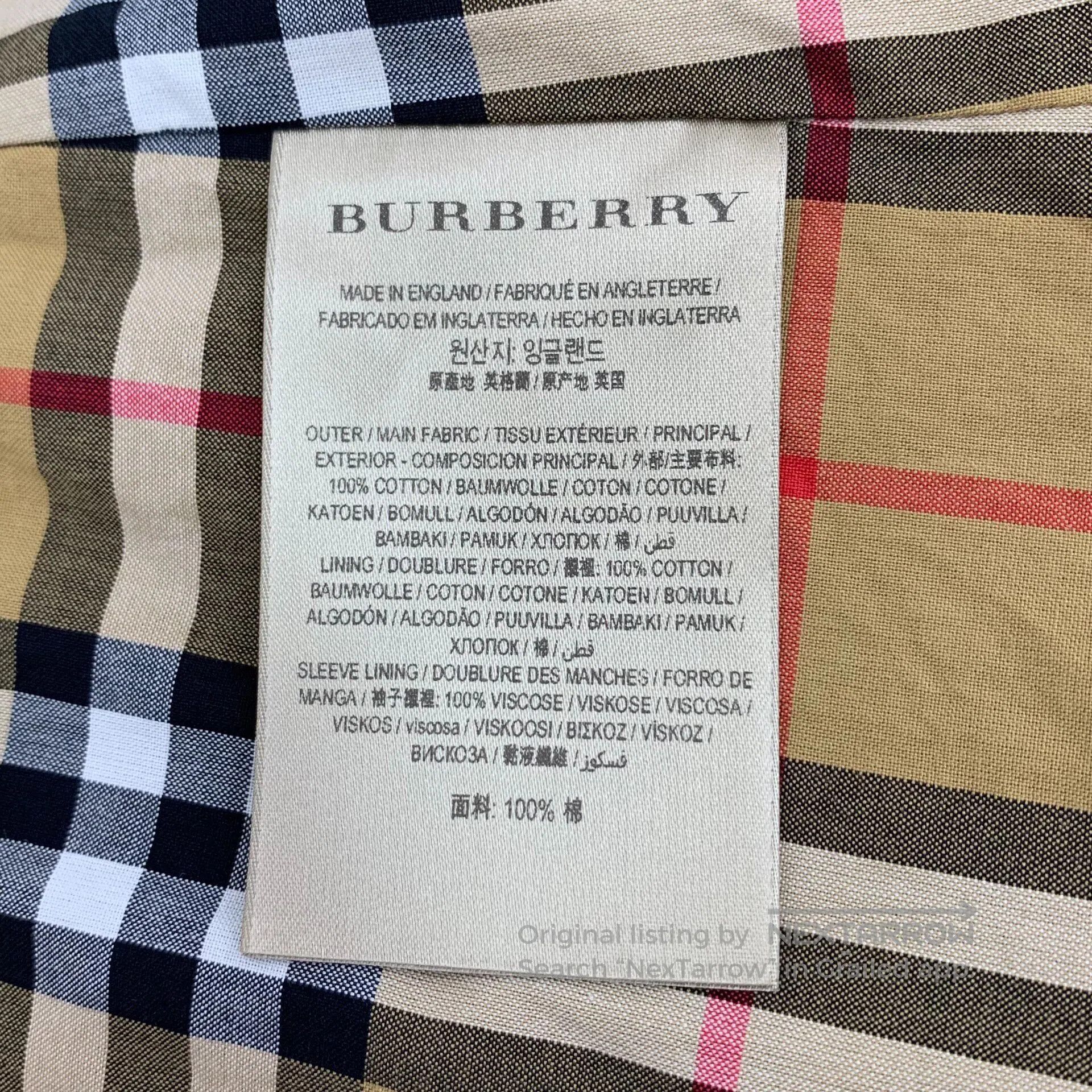 Burberry Burberry Dark Blue Cotton Collar Long Sleeve Belted Trench Size XS / US 0-2 / IT 36-38 - 8 Thumbnail