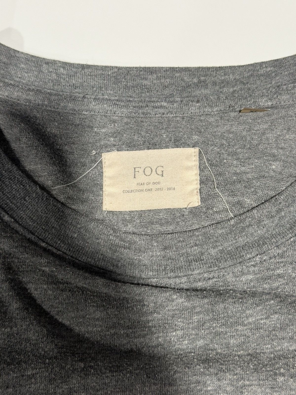 FOG FOG Fear of God Collection One 1 2015 - 2016 Grey Tee XL Size US XL / EU 56 / 4 - 6 Thumbnail