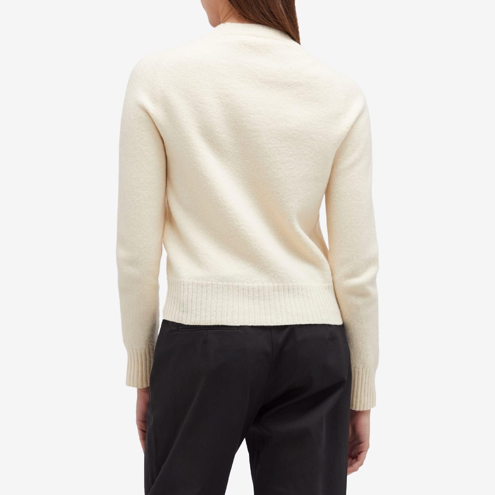 Jil Sander o1s22i1n0125 Wool crewneck Sweater in Beige Size XXS / US 00 / IT 34 - 7 Thumbnail