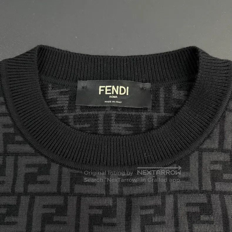 Fendi Fendi Deep Blue Label Wool Sweater Size US S / EU 44-46 / 1 - 5 Thumbnail