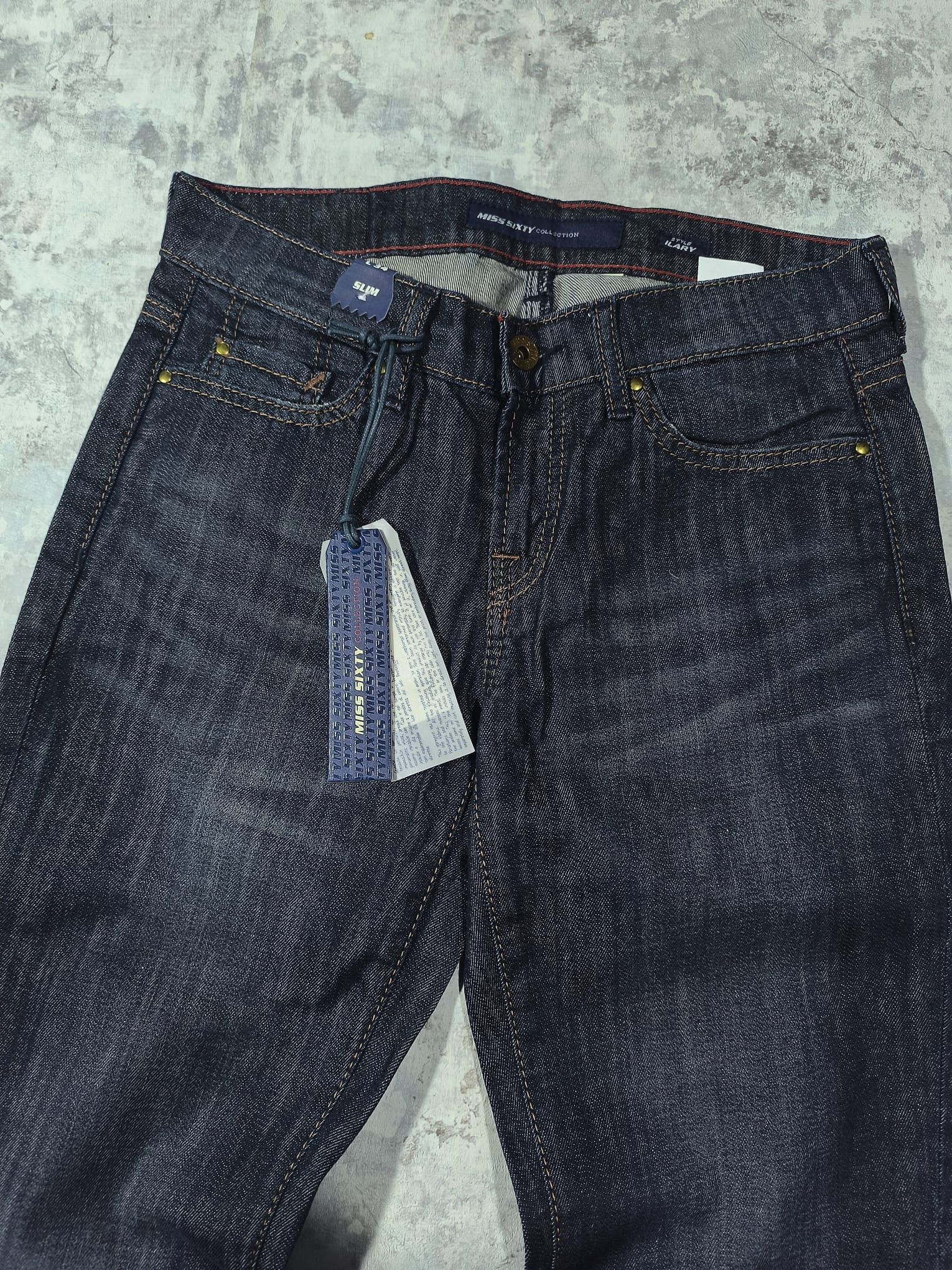 Miss Sixty y2k miss sixty indigo denim jeans low rise Size 29" - 6 Thumbnail