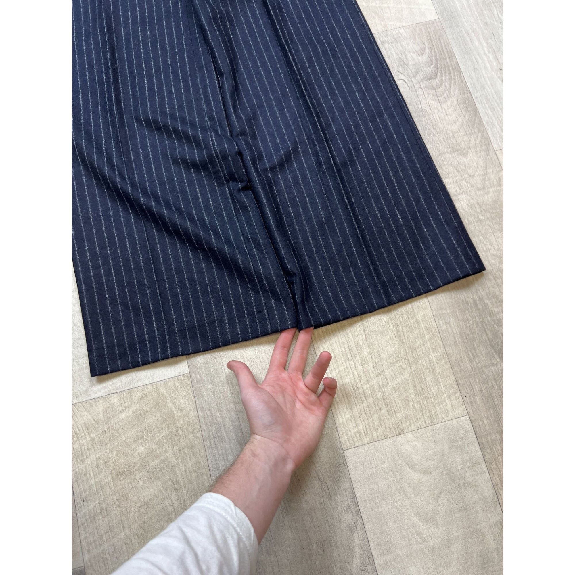 Bally NWOT Bally Wool Striped Cullottes Pants (Y0125) Size 26" / US 2 / IT 38 - 2 Thumbnail