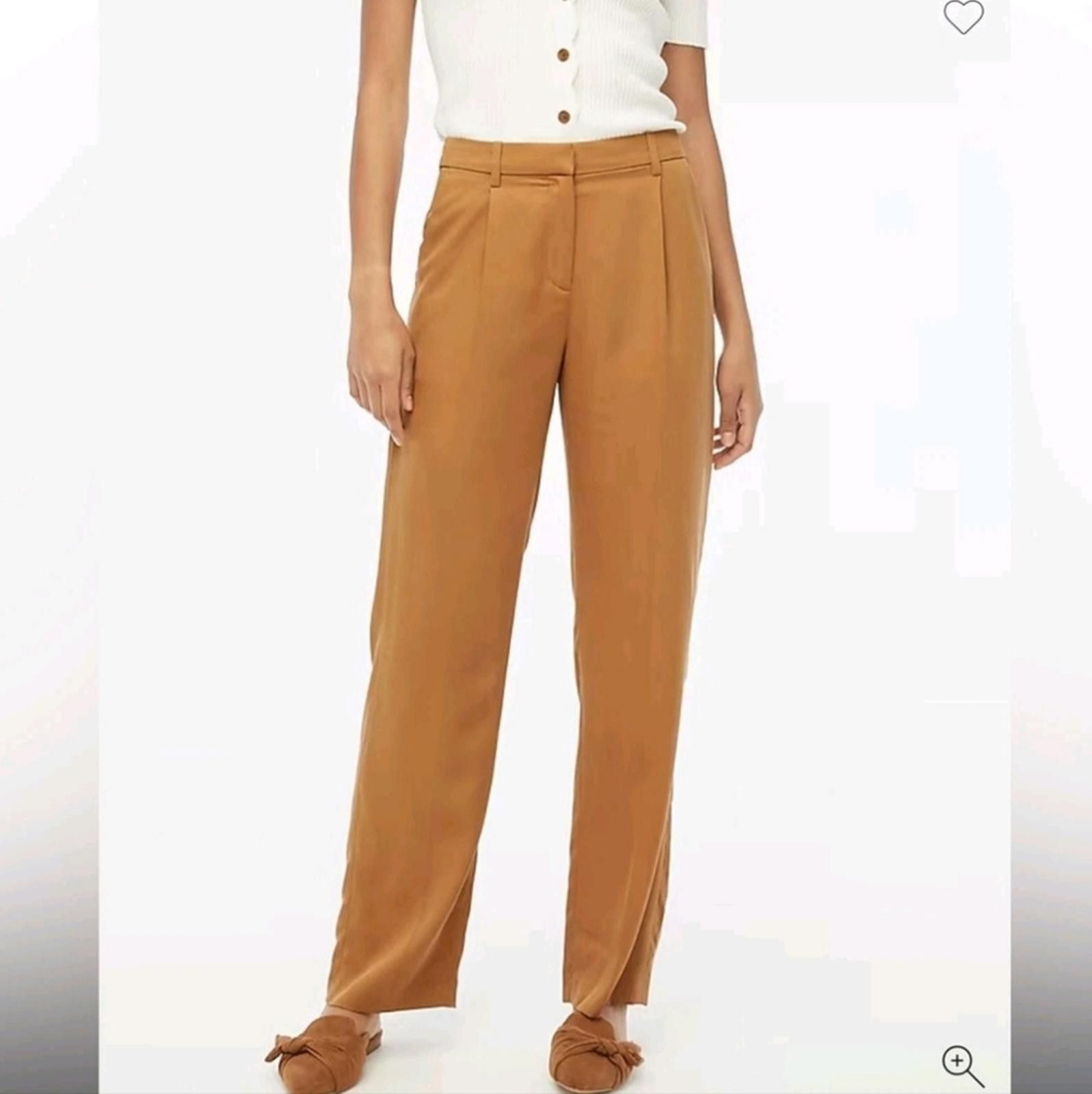 J.Crew J Crew Wide-leg pleated twill trouser pant Size 28" / US 6 / IT 42 - 1 Thumbnail