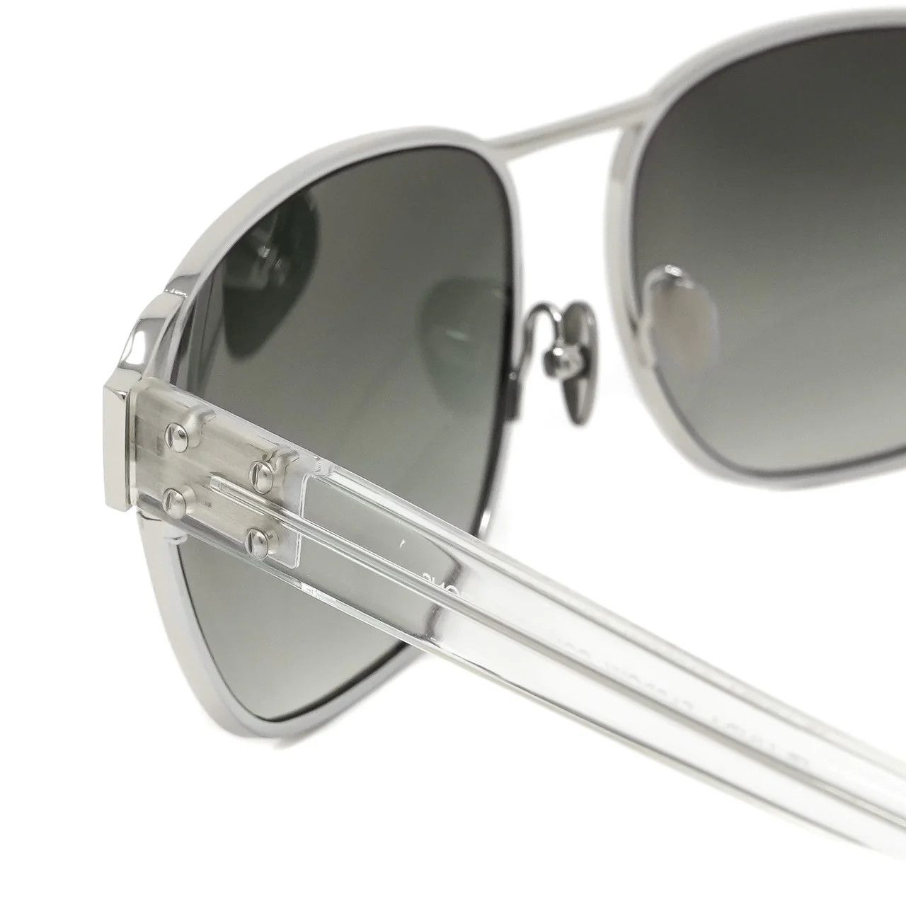 Dior Kris Van Assche Sunglasses D-Frame Silver and Grey Size ONE SIZE - 4 Thumbnail