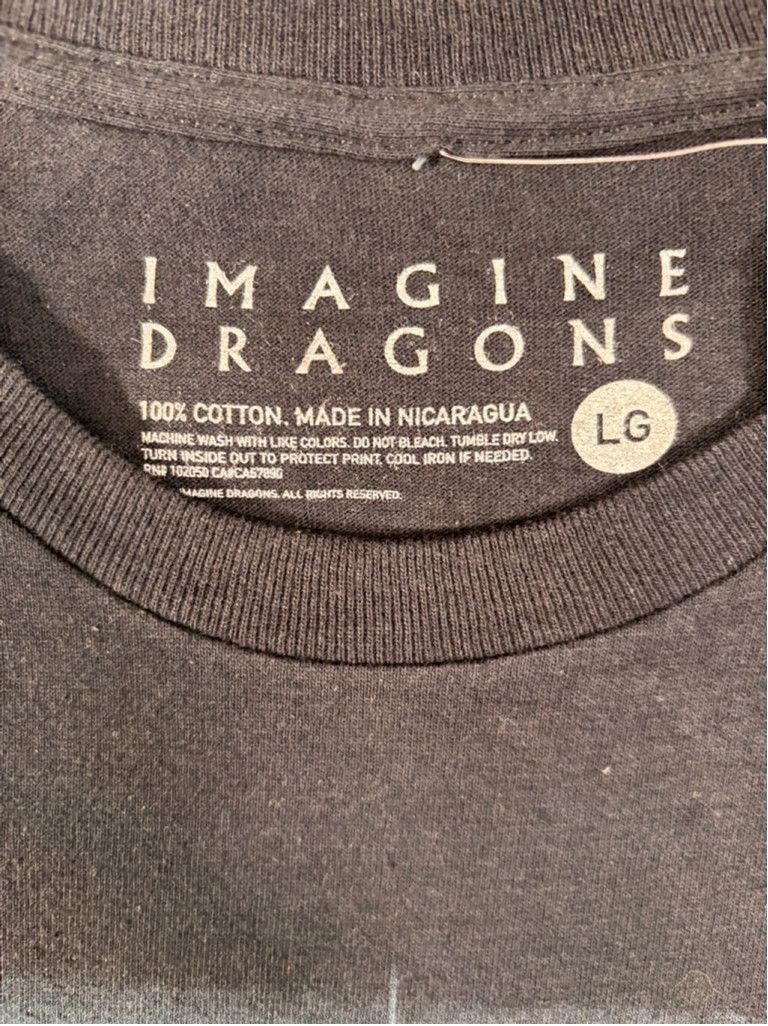 Hot Topic NWT Men's Hot Topic Imagine Dragons T-Shirt Size L Black Size US L / EU 52-54 / 3 - 7 Thumbnail