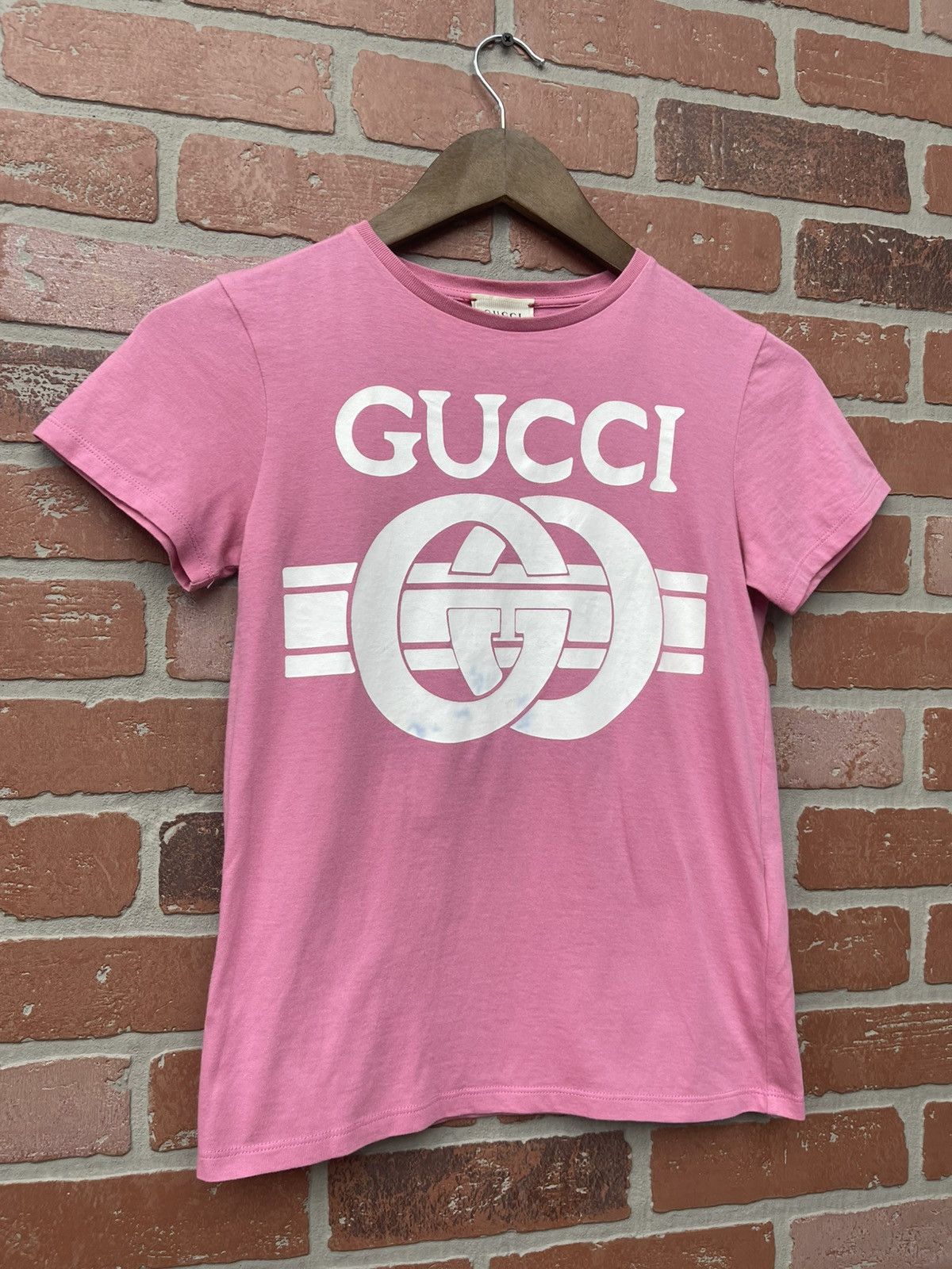 Gucci Size 10 - Gucci Authentic Kids T-Shirt Tops Pink Size 10 Size XXS / US 00 / IT 34 - 2 Thumbnail