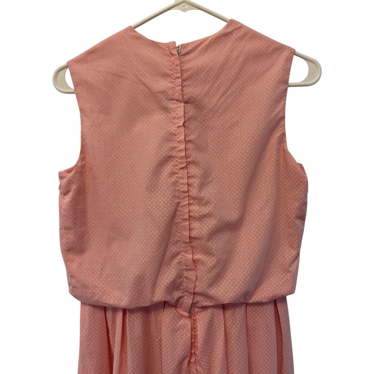 Vintage Vintage OOAK pink & white polka dot bubble hem dress medium Size M / US 6-8 / IT 42-44 - 6 Thumbnail