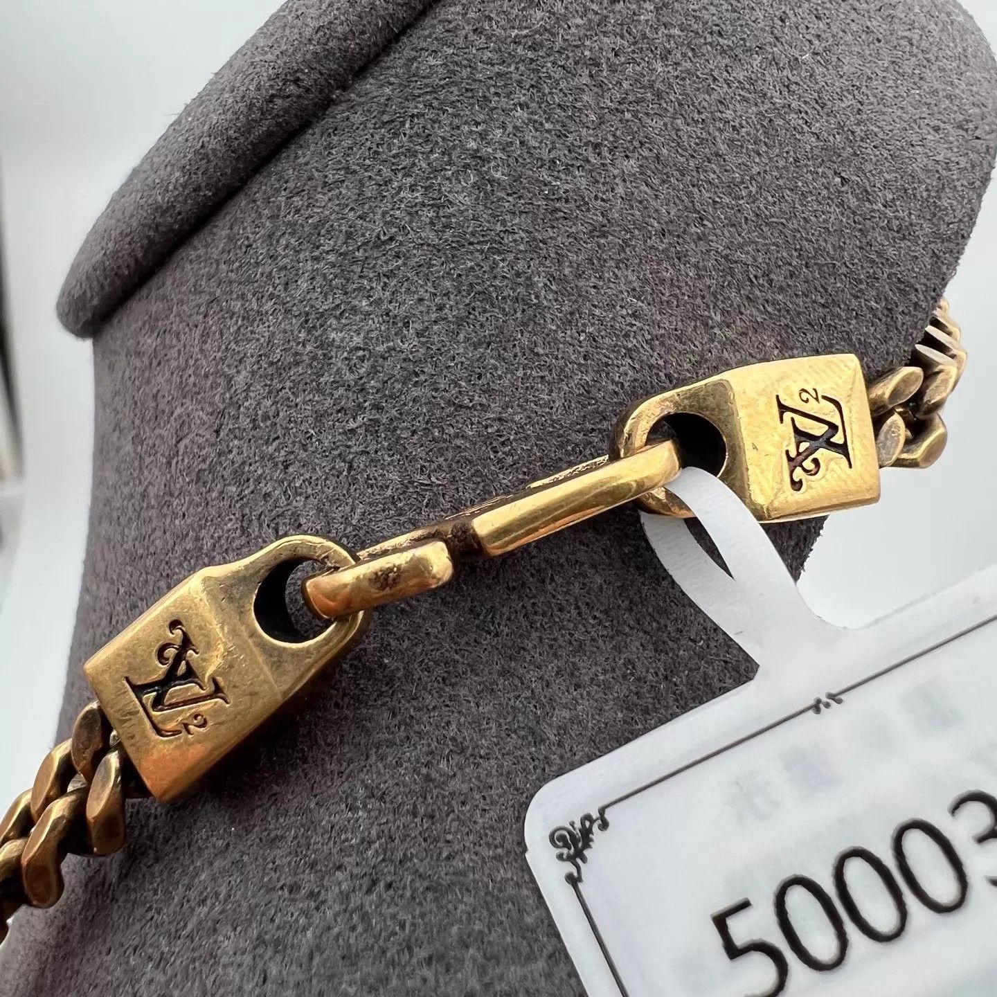 Louis Vuitton LV Nigo Gold Large Logo Necklace Size ONE SIZE - 3 Thumbnail