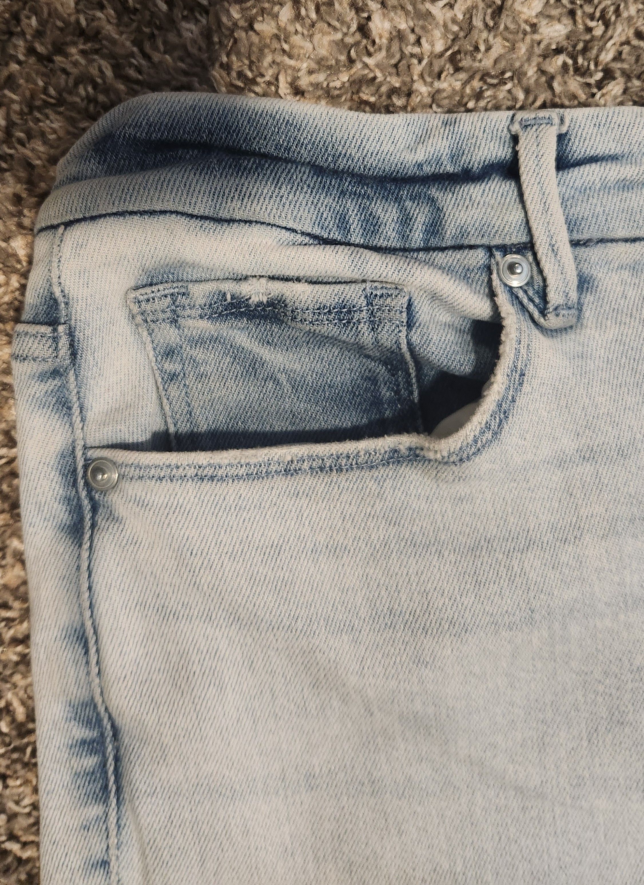 Good American Good American Acid-Wash Palazzo Jeans Size 38" / US 16 / IT 52 - 10 Thumbnail