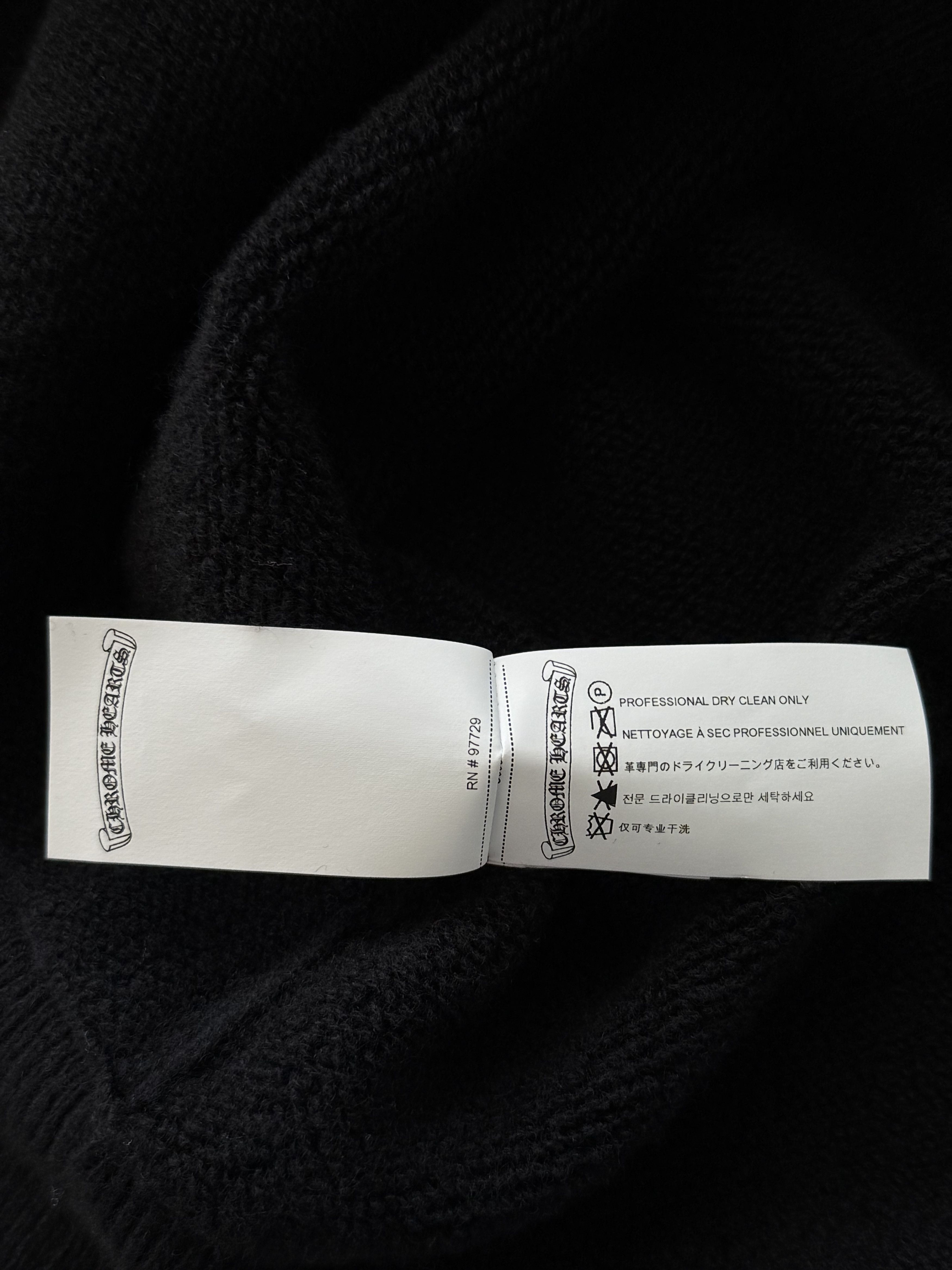 Chrome Hearts Chrome Hearts Black & White Floral Cashmere Hoodie Size US L / EU 52-54 / 3 - 5 Thumbnail