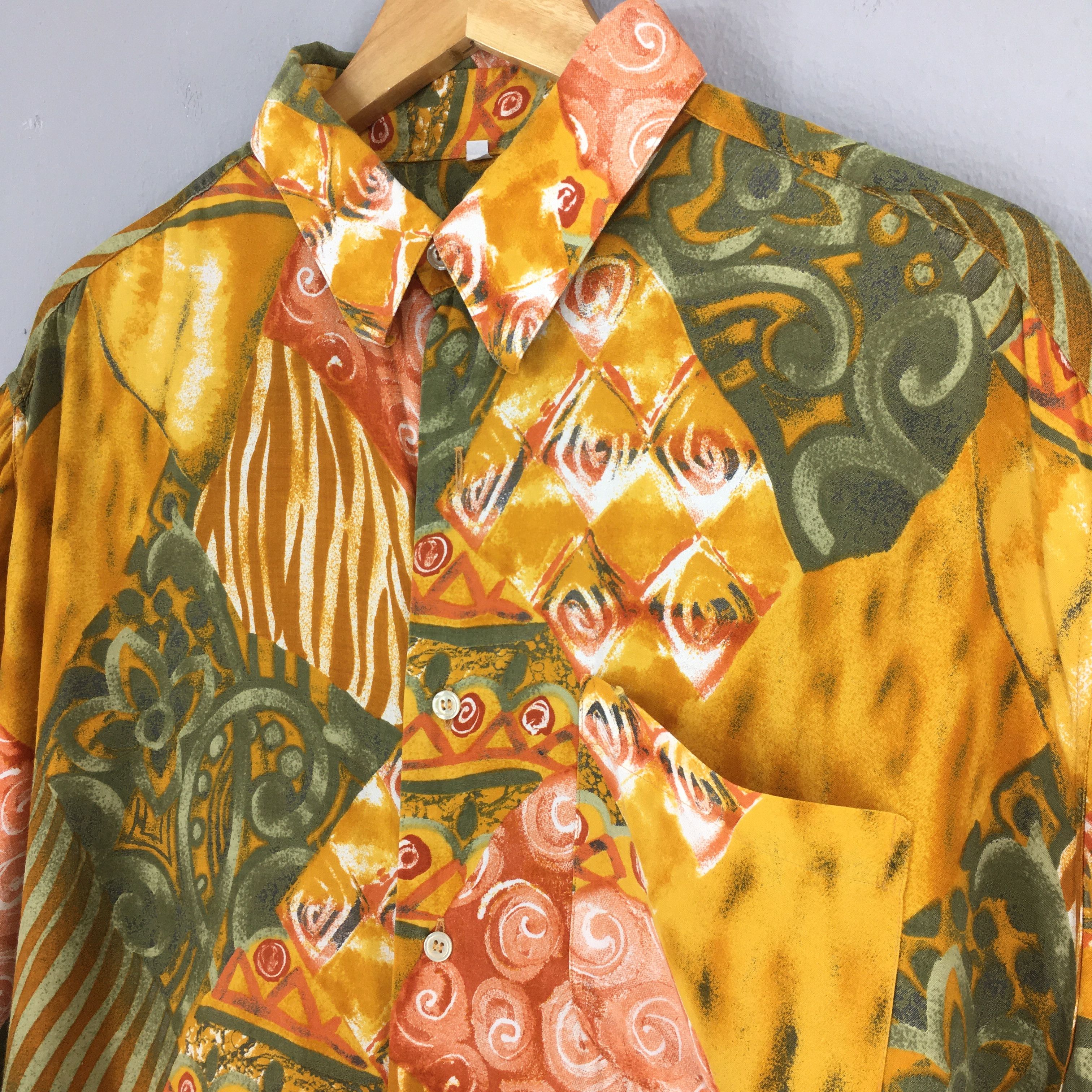 Vintage Vintage 90's Psychedelic Pop Art Design Abstract Shirt XL Size US XL / EU 56 / 4 - 3 Thumbnail