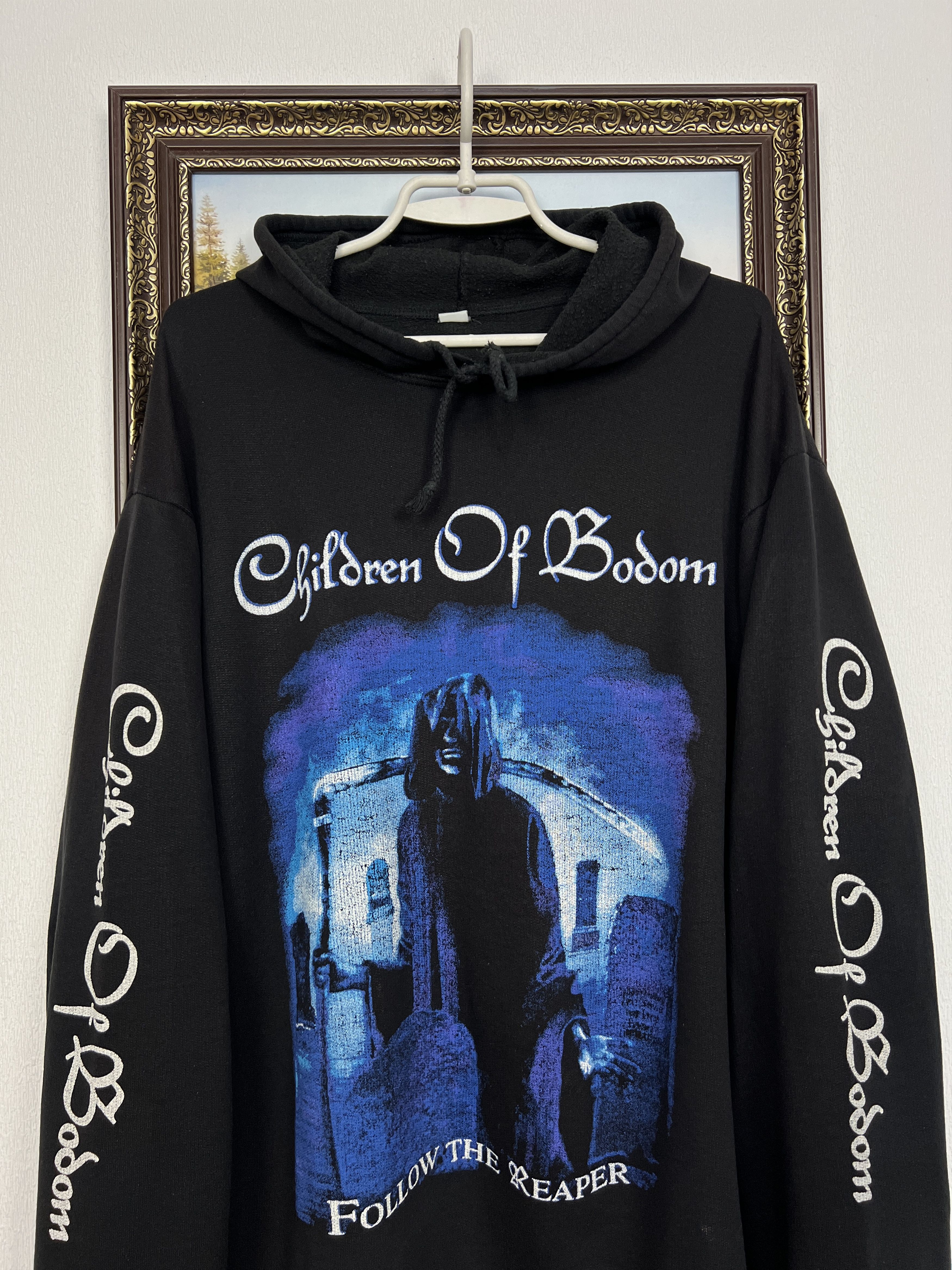 Vintage Children Of Bodom Hate Crew Deathroll Hoodie Rare Over Print Size US XXL / EU 58 / 5 - 2 Thumbnail