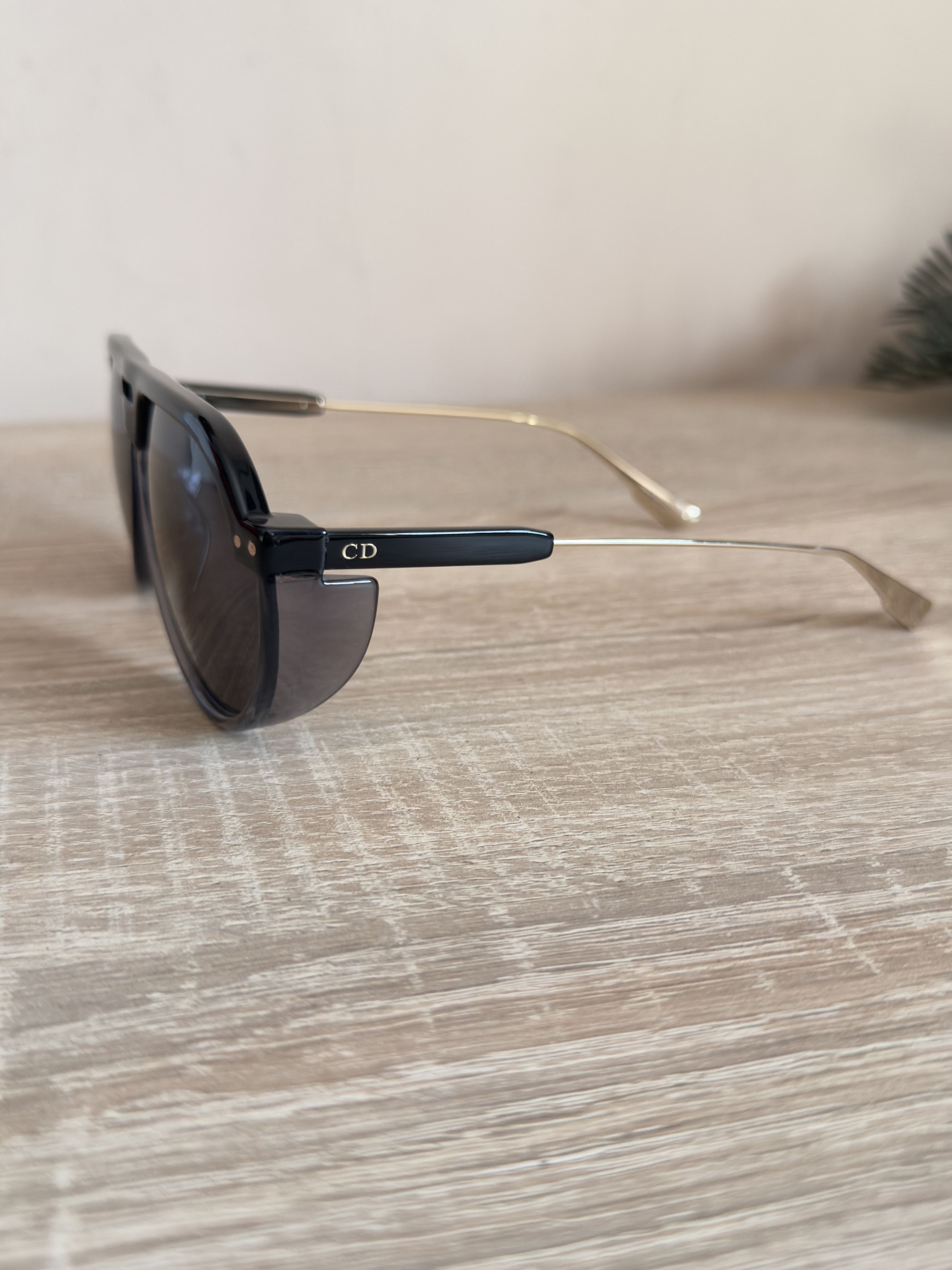 Dior 🔥 dior club 3 sunglasses black and gold frame skinny face Size ONE SIZE - 4 Thumbnail
