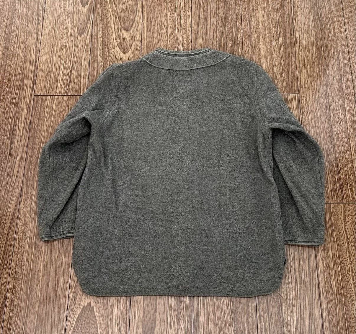 Visvim VISVIM DUGOUT SHIRT L/S (WOOL/LINEN) 17SS Long-sleeve Shirt Size US S / EU 44-46 / 1 - 2 Thumbnail