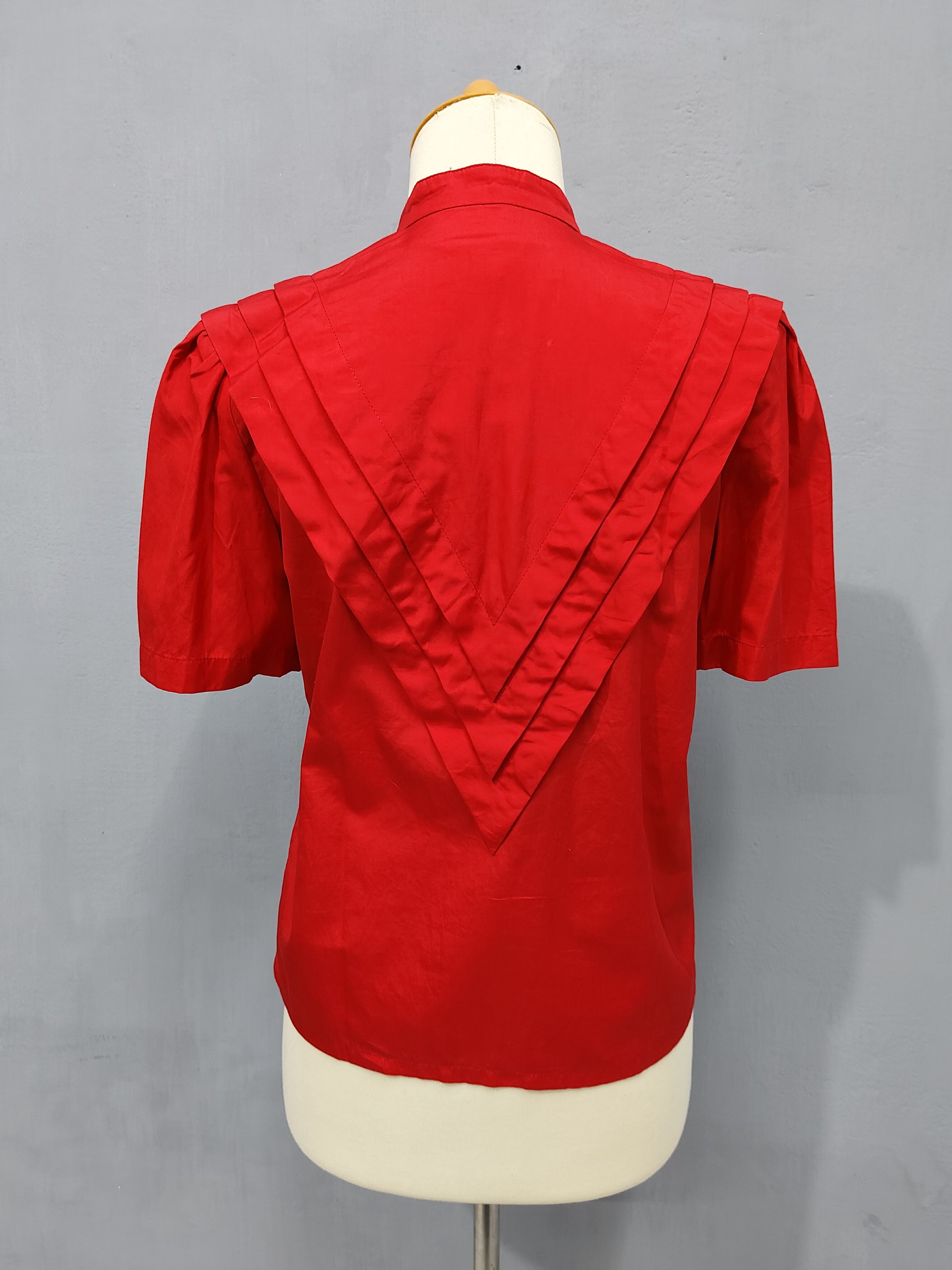 Christian Dior Monsieur 90s Christian Dior - Architectural V-Shaped Panel Blouse Size M / US 6-8 / IT 42-44 - 4 Thumbnail