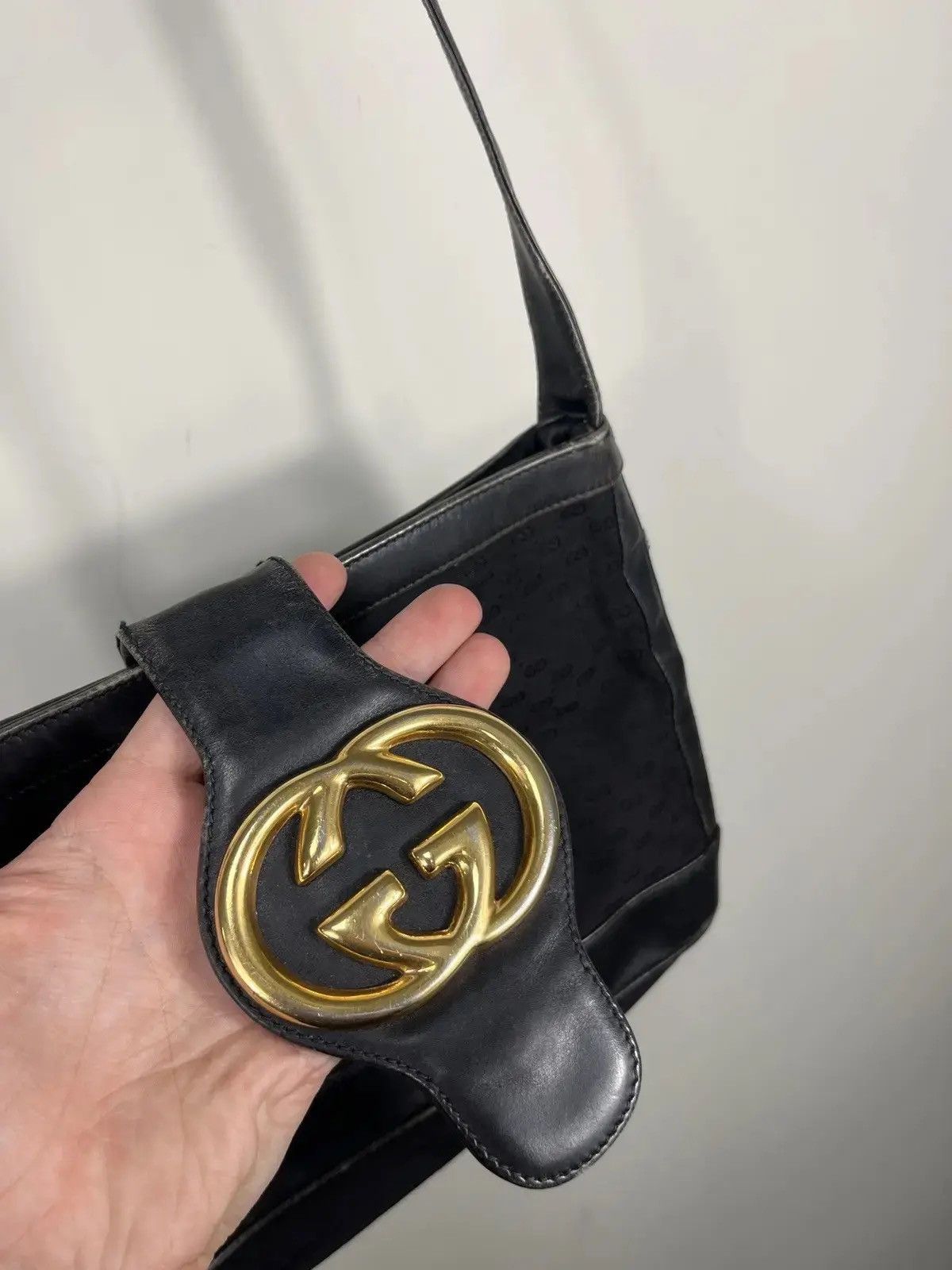 Gucci Vintage Gucci GG Plus Rare Monogram Shoulder Bag Size ONE SIZE - 9 Thumbnail