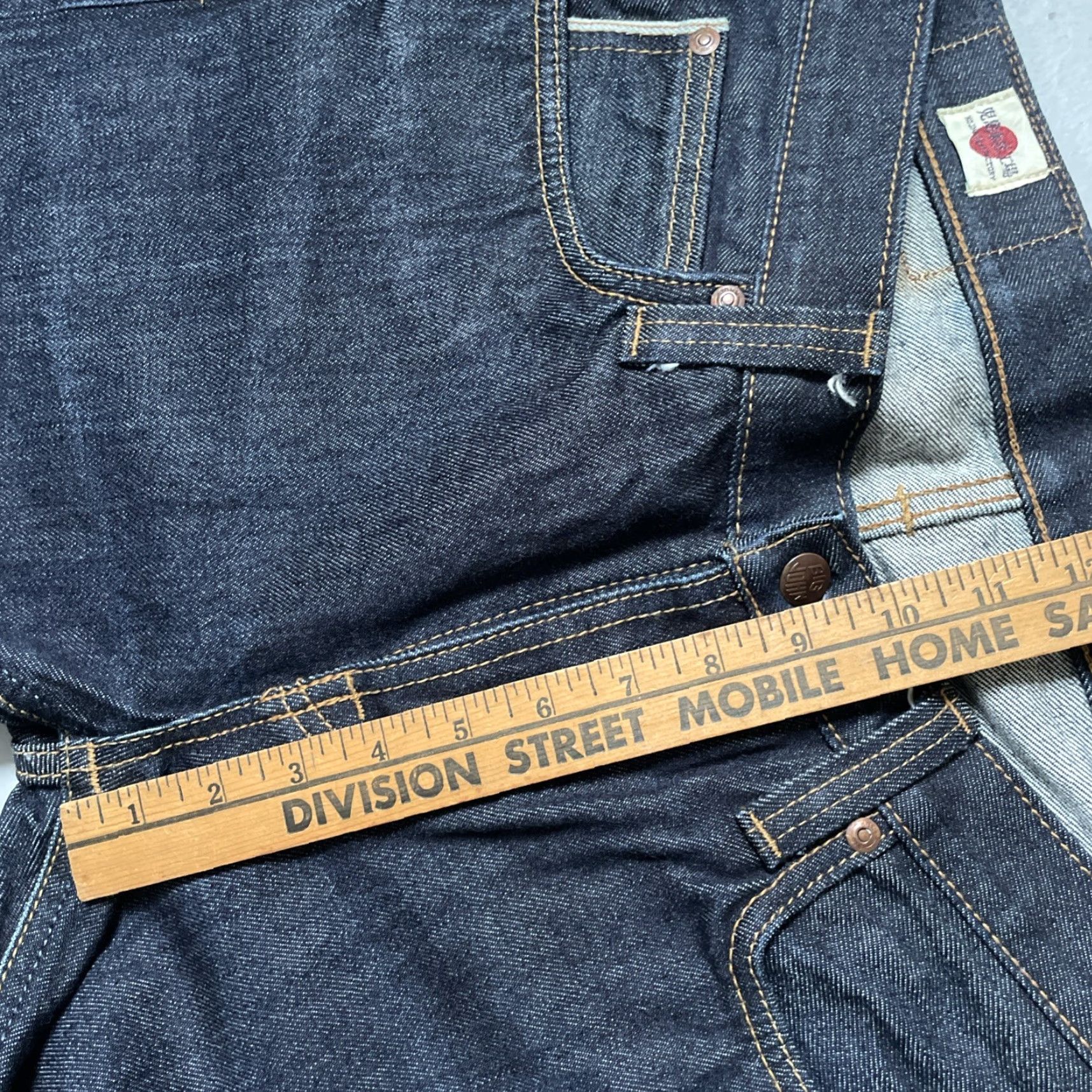 Big John Big John M106D Selvedge Dark Blue Denim Jeans 31x34 Unisex Adults 31 Jeans EUC Japan 90s Vintage Heritage Workwear Straight Size US 31 - 7 Thumbnail