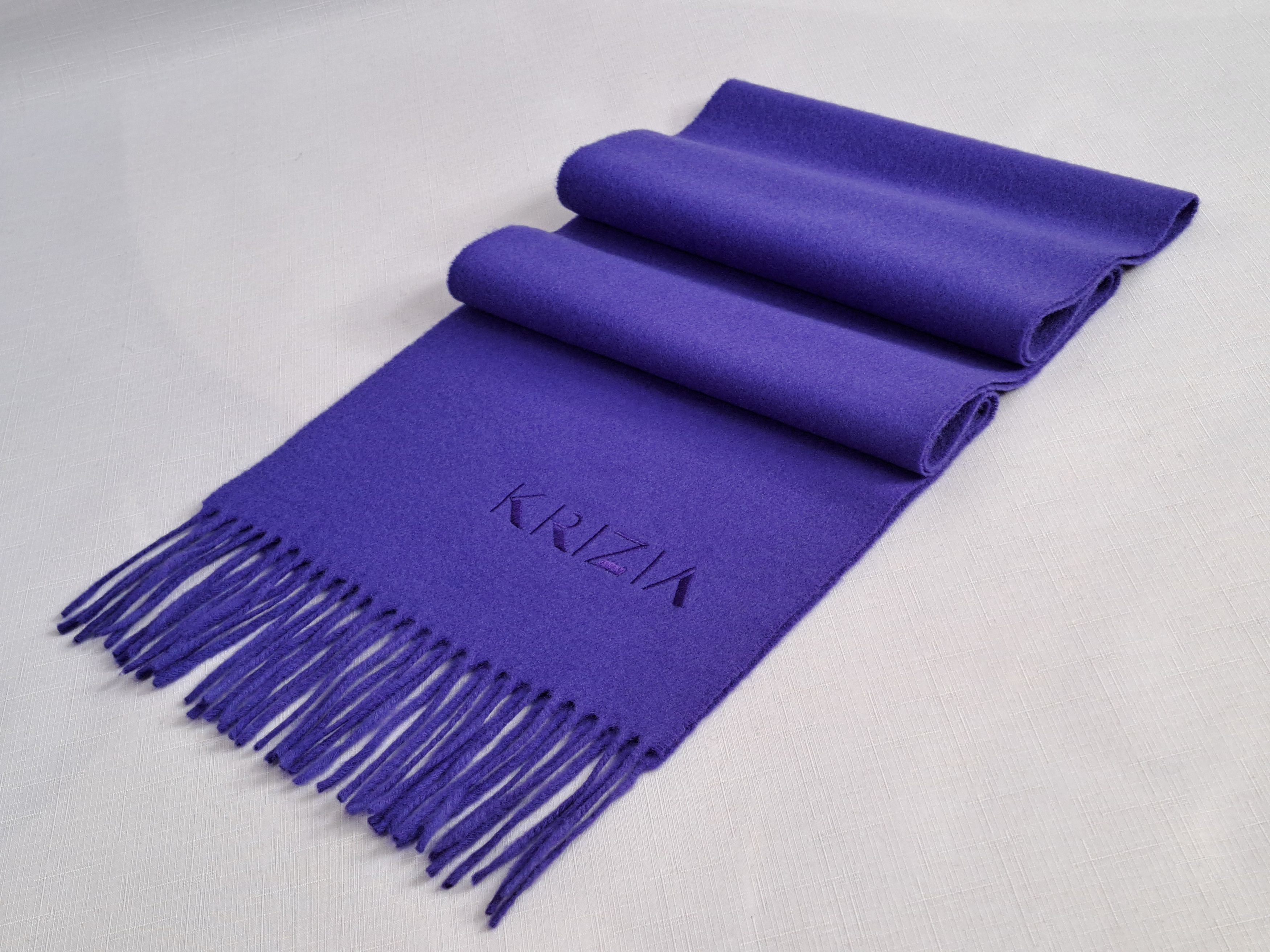 Krizia Uomo KRIZIA vintage lambswool fringe scarf. Size ONE SIZE - 5 Thumbnail