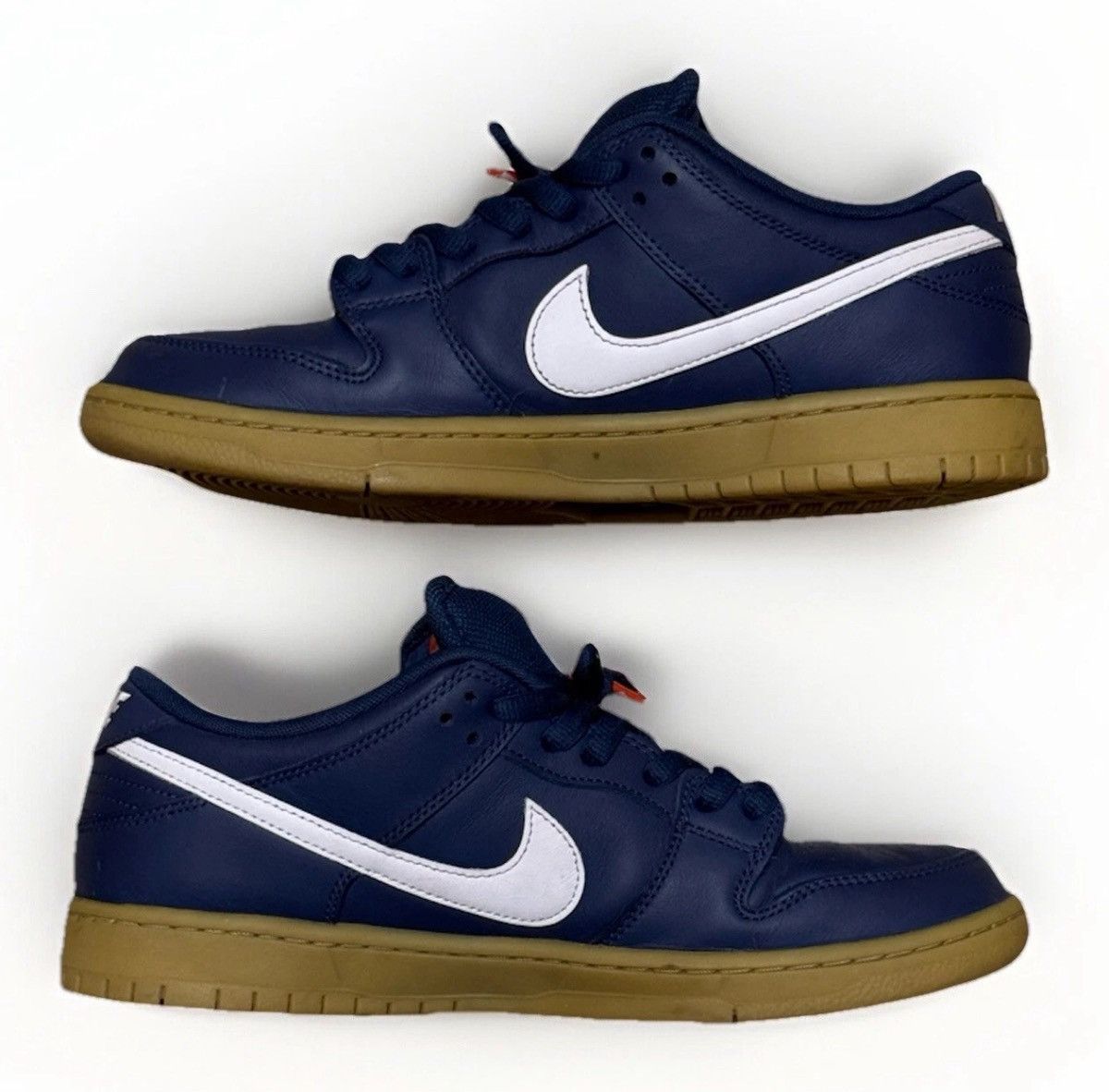 Designer × Nike Nike Dunk Pro SB Low Navy Gum Size 10.5 FJ1674-400 Size US 10.5 / EU 43-44 - 4 Thumbnail
