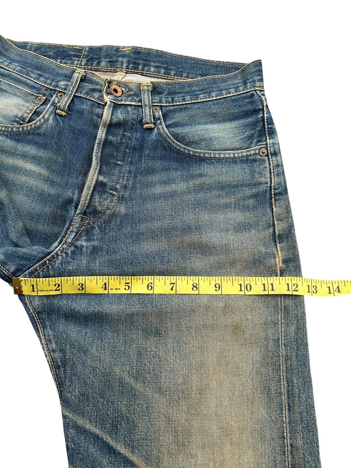 Edwin × Kapital × Vintage Vintage Edwin Selvedge Distressed Mud Wash Rusty Short Denim Size US 29 - 11 Thumbnail