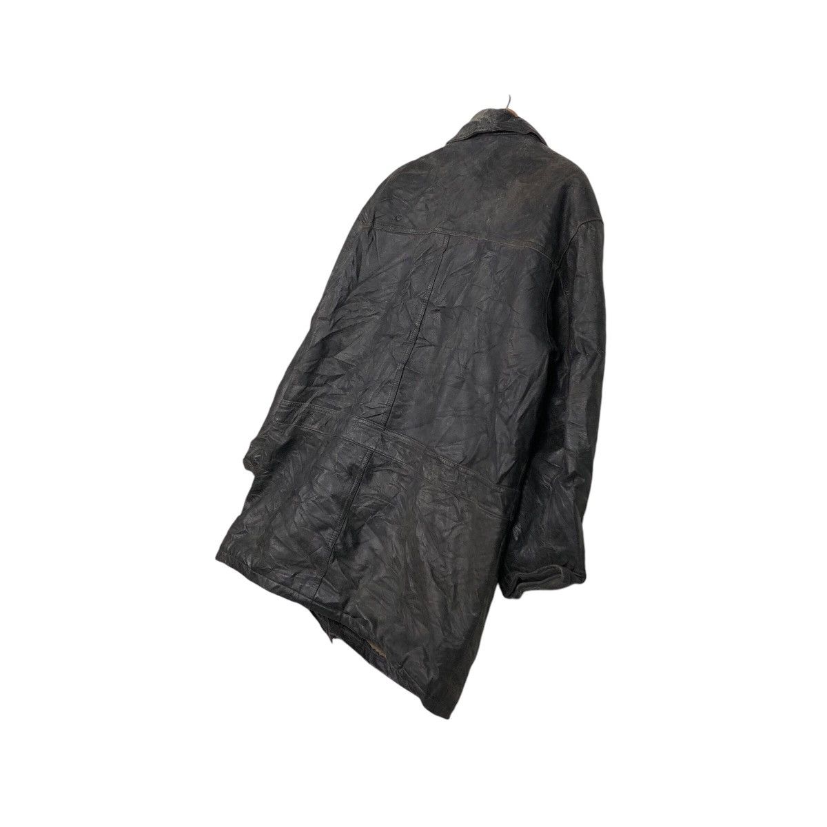 Vintage 📌Vintage 80's Biker Leather Jacket Parrton Blanket Military Size US M / EU 48-50 / 2 - 11 Thumbnail
