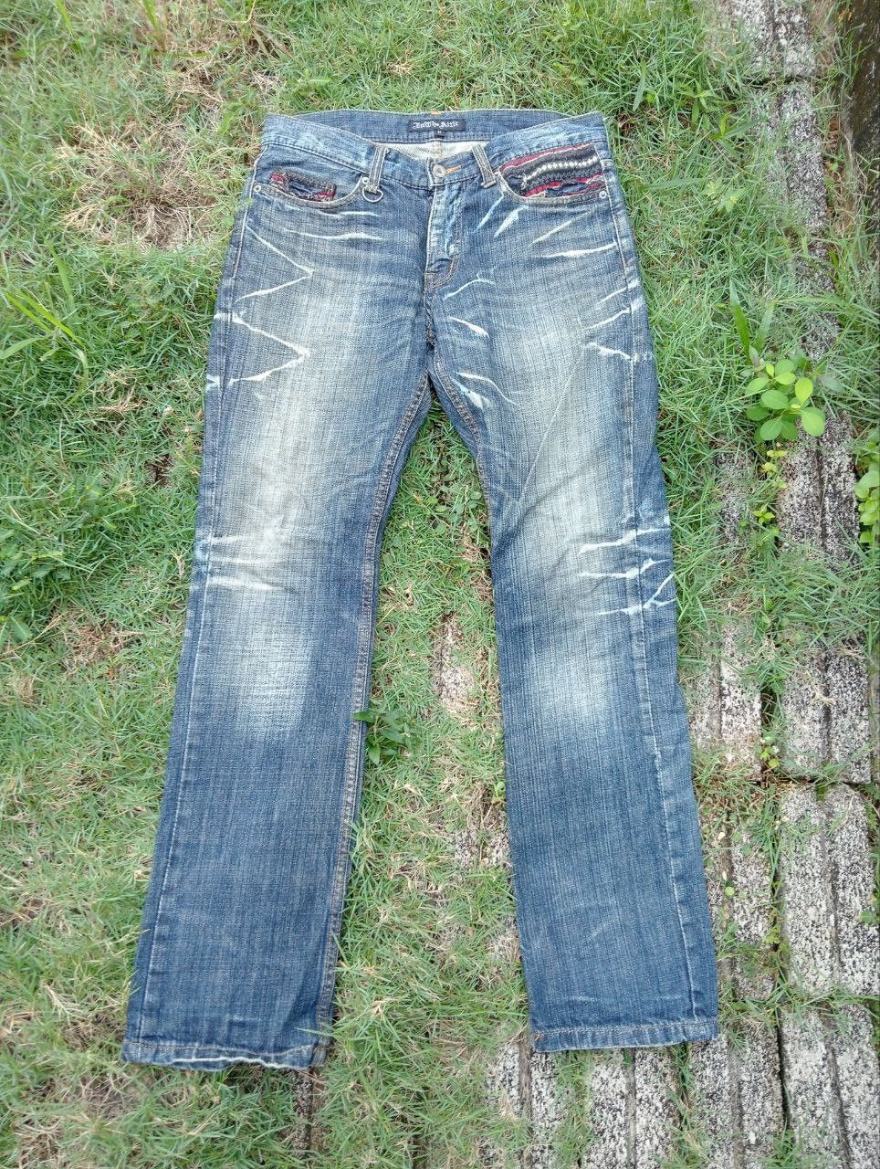 Image of Distressed Denim x In The Attic Stealvintage In The Attic Distressed Jeans in Blue Distressed (Size