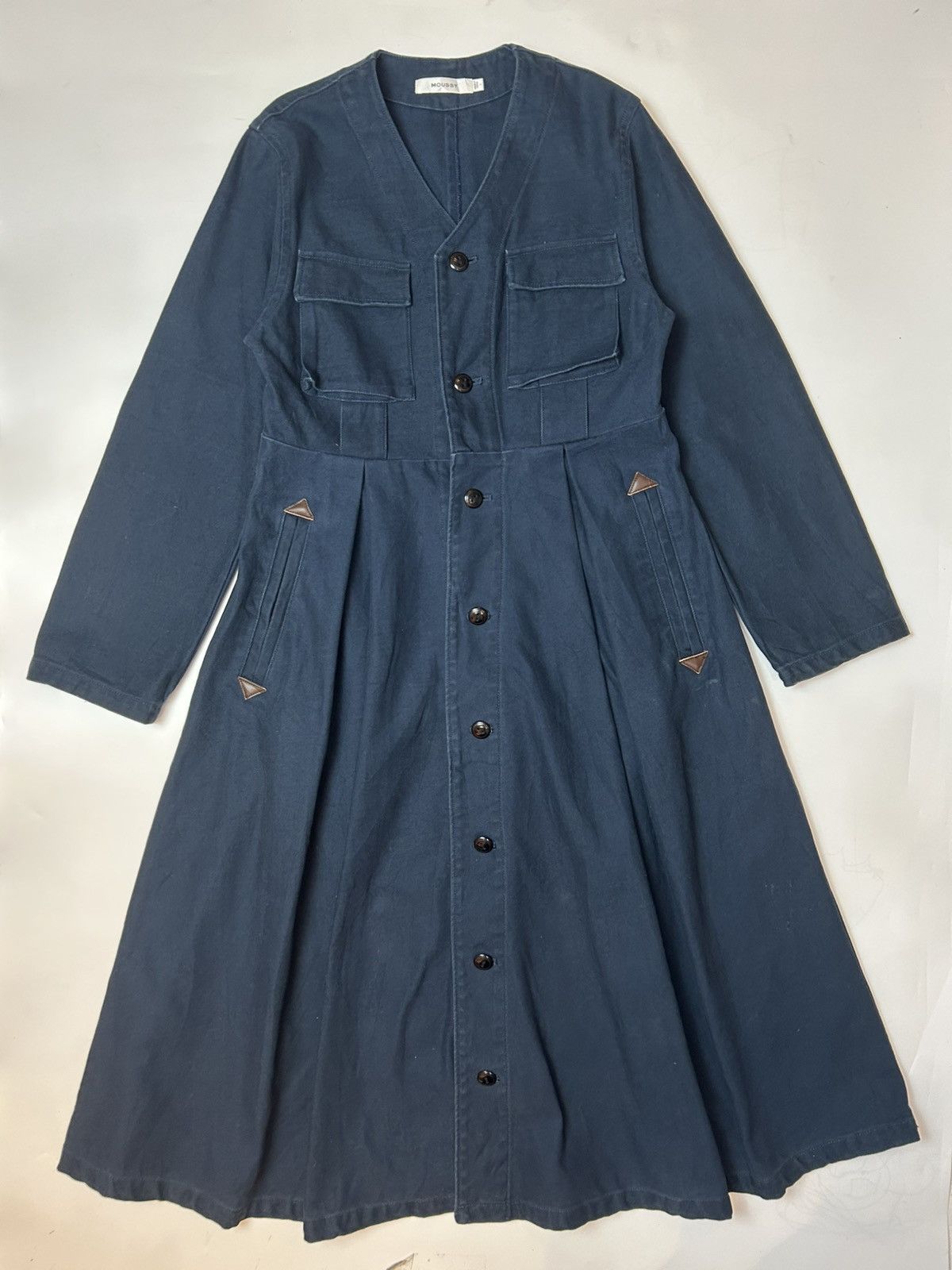 Japanese Brand × MOUSSY MOUSSY MIDI DRESS COAT FOR LADIES Size S / US 4 / IT 40 - 1 Thumbnail