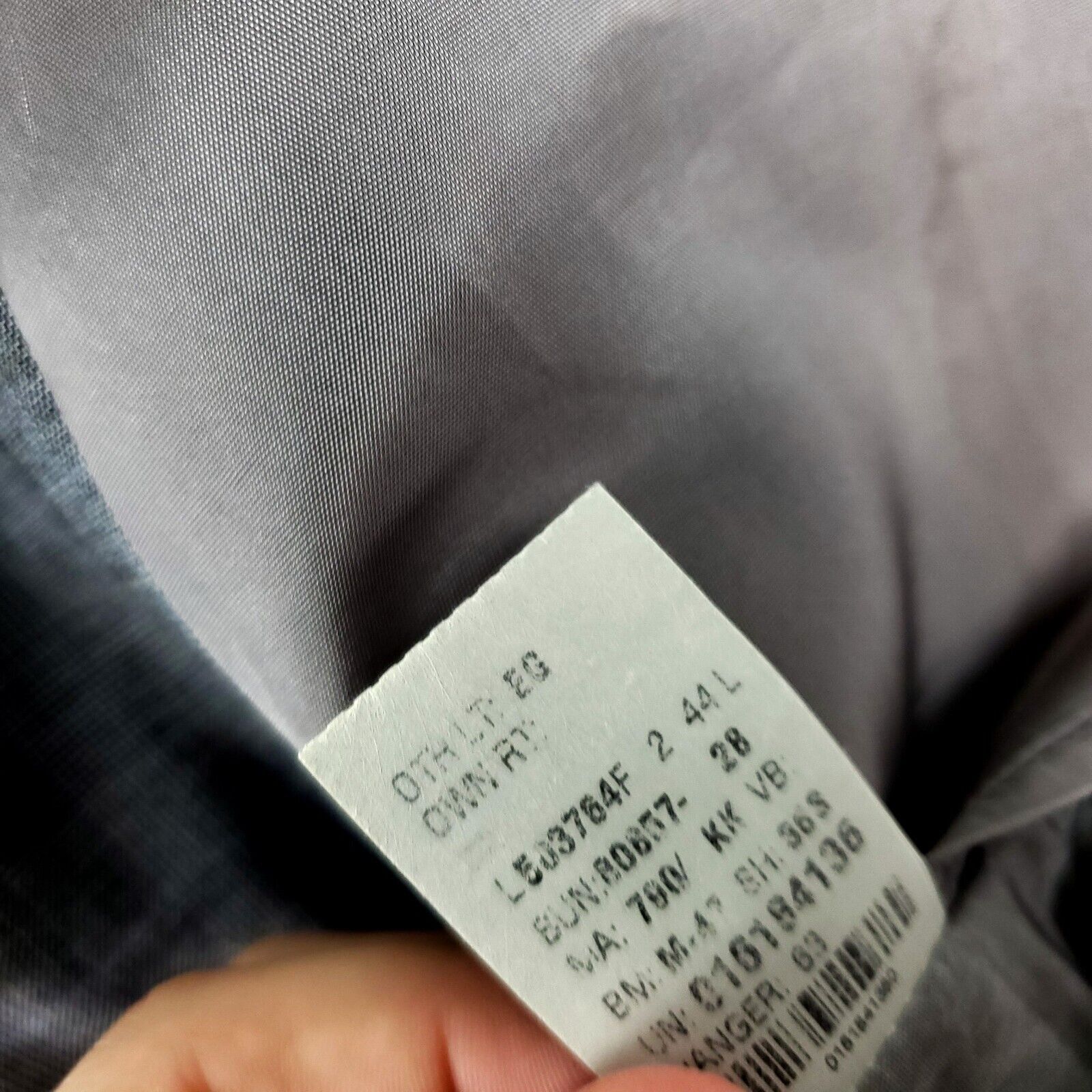 Lauren Ralph Lauren Lauren Ralph Lauren Wool 2 Button Sport Coat 44L Gray Glen P Size 44L - 8 Thumbnail