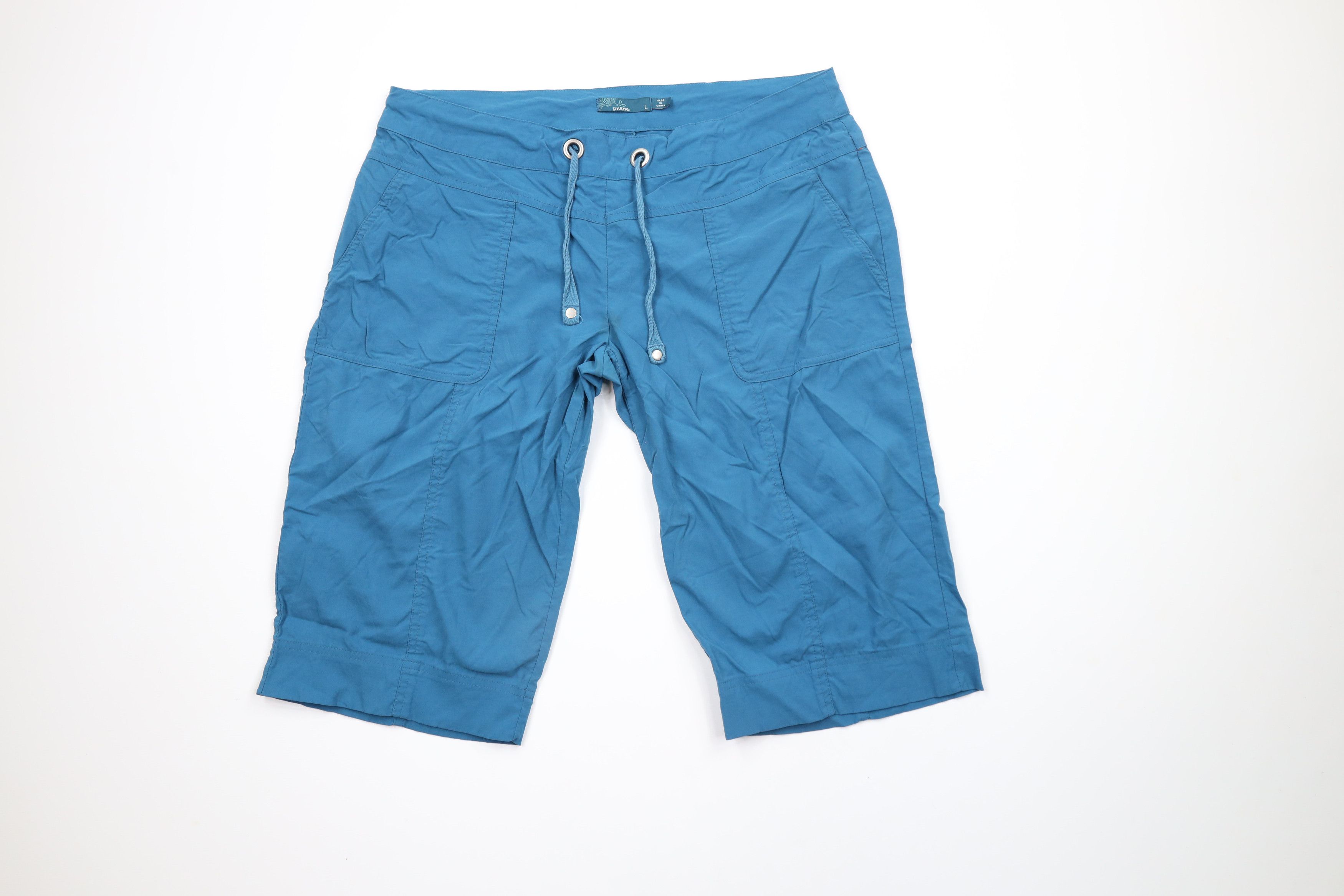 Prana × Vintage prAna Breathe Stretch Outdoor Hiking Capris Shorts Blue Size 34" / US 12 / IT 48 - 1 Thumbnail