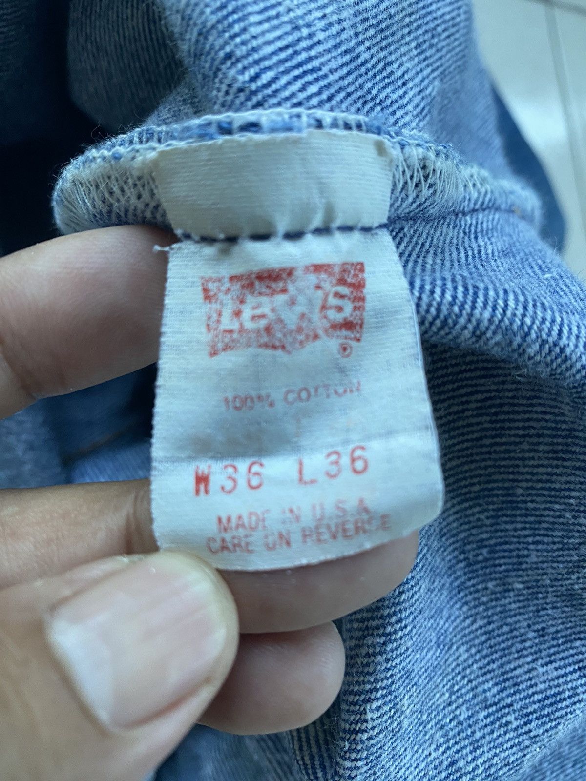 Levi's 90s Vintage Levis 501 Buttonfly Size US 34 / EU 50 - 13 Thumbnail