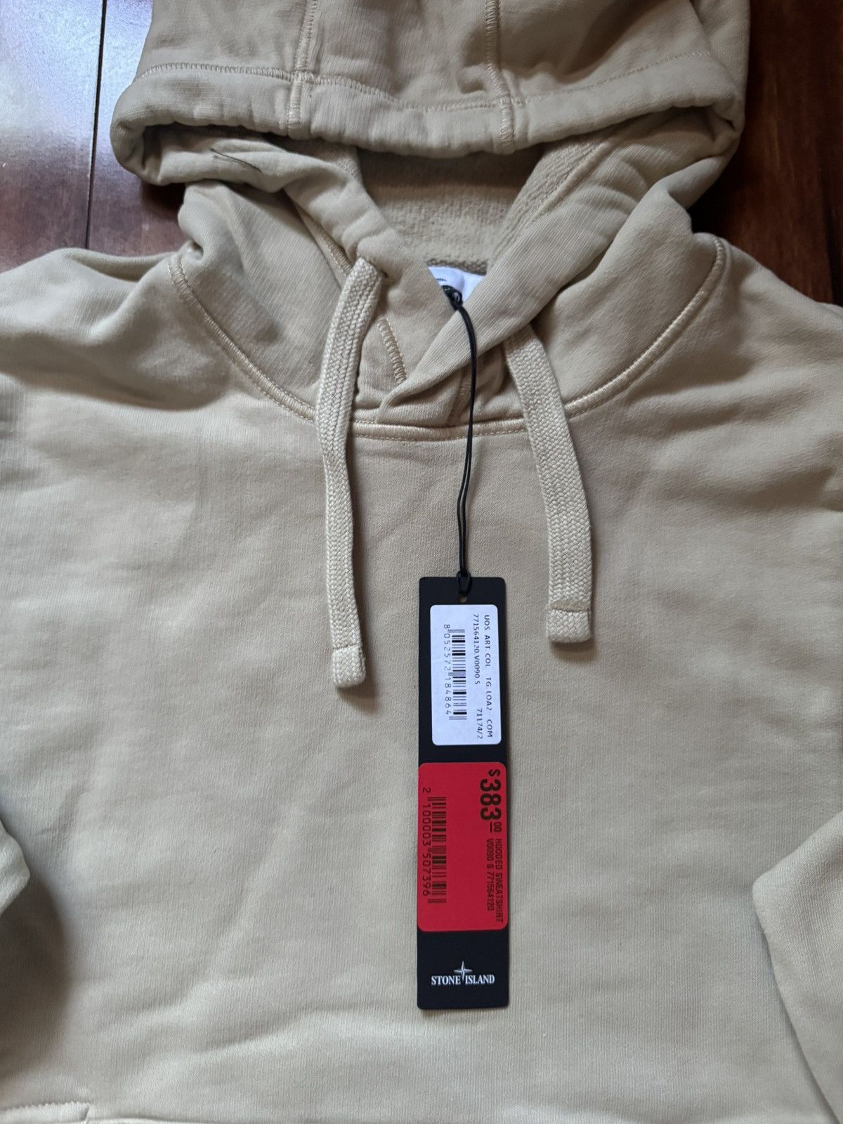 Stone Island Stone Island 771564120-V0090 Beige Hooded Sweatshirt Small Size US S / EU 44-46 / 1 - 3 Thumbnail
