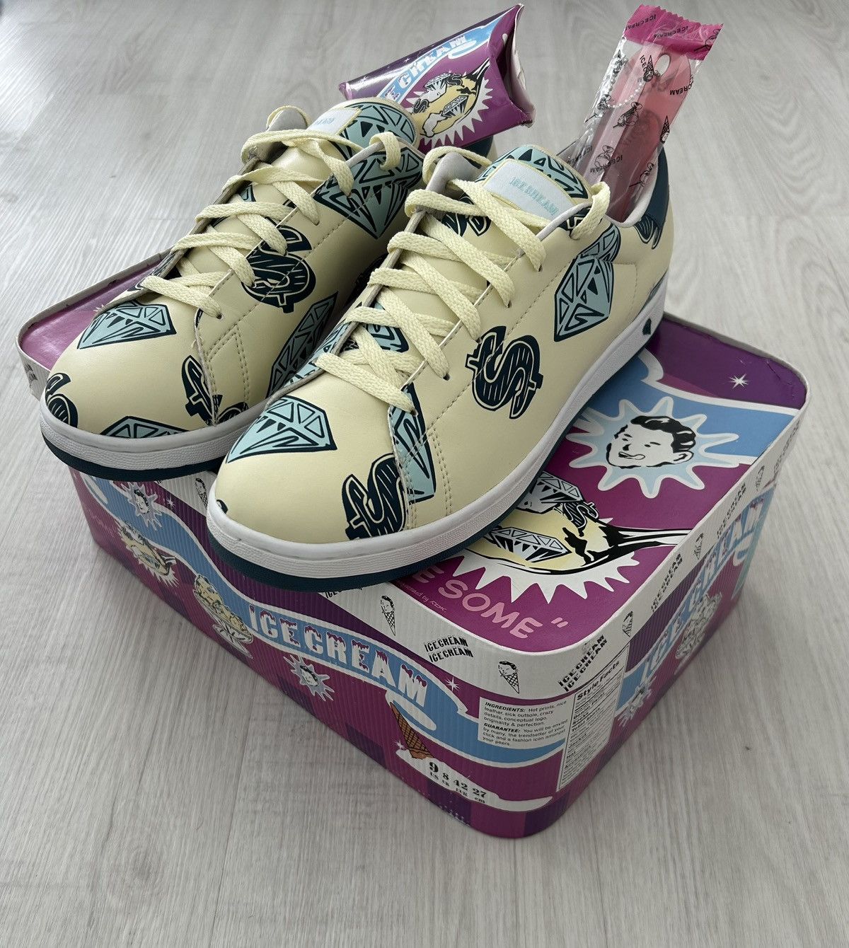 Icecream × Reebok VERY RARE OG REEBOK X BBC/ICE CREAM PRE PRODUCTION SAMPLE Size US 10.5 / EU 43-44 - 2 Thumbnail