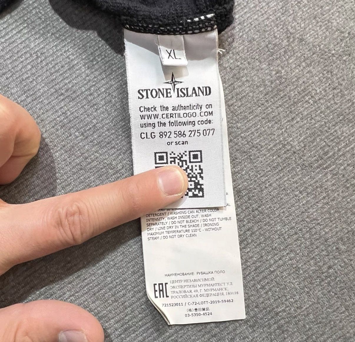 Stone Island Stone Island Black Embroidered Block Small Logo Polo Shirt Size US XL / EU 56 / 4 - 5 Thumbnail
