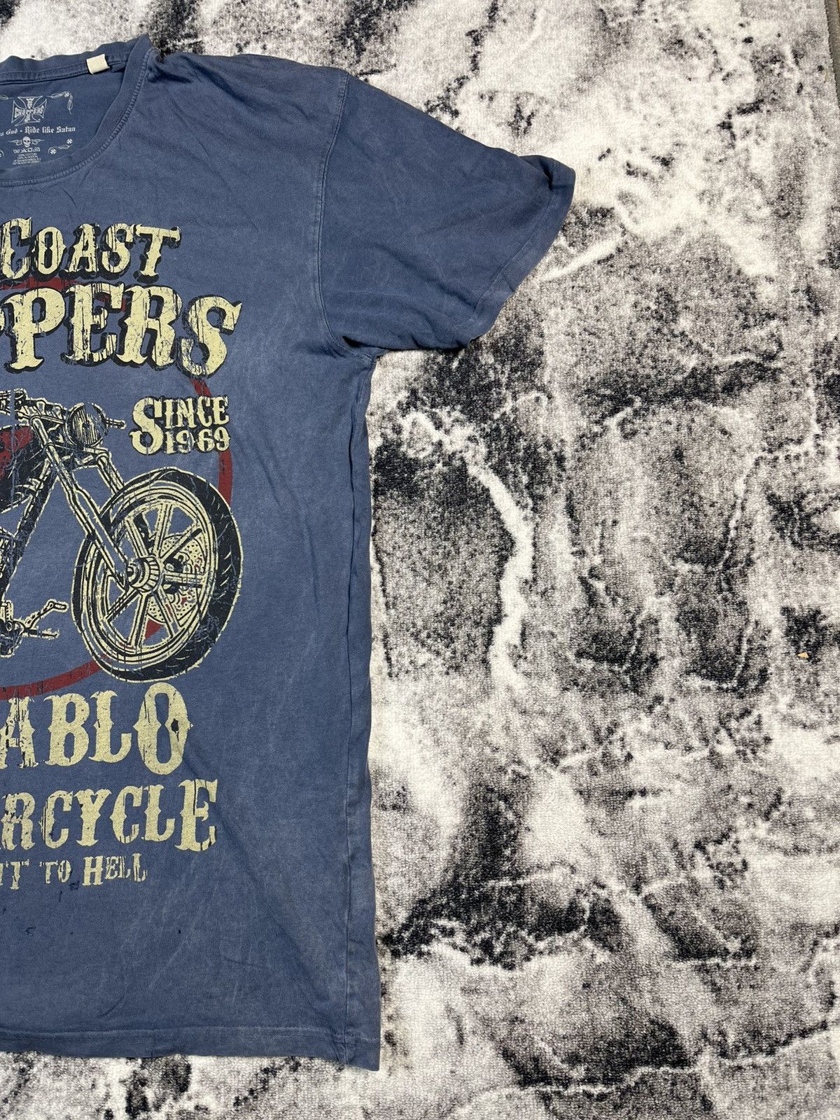 West Coast Choppers West Coast Choppers El Diablo Distressed Biker Graphic Tee Size US XXL / EU 58 / 5 - 3 Thumbnail