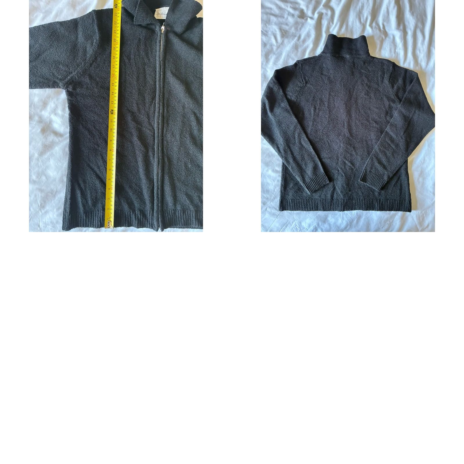 Vintage VINTAGE Jason Maxwell Full Zip Sweater Wool Blend Mens M Long Sleeve Black Wool Blend Medium Size US M / EU 48-50 / 2 - 8 Thumbnail