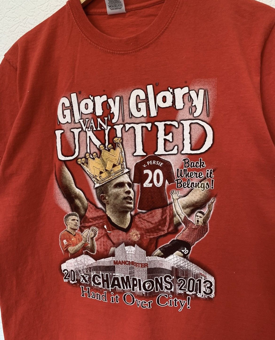 Vintage MANCHESTER UNITED VAN PERSIE GLORY T SHIRT TEE CHAMPIONS Size US M / EU 48-50 / 2 - 2 Thumbnail