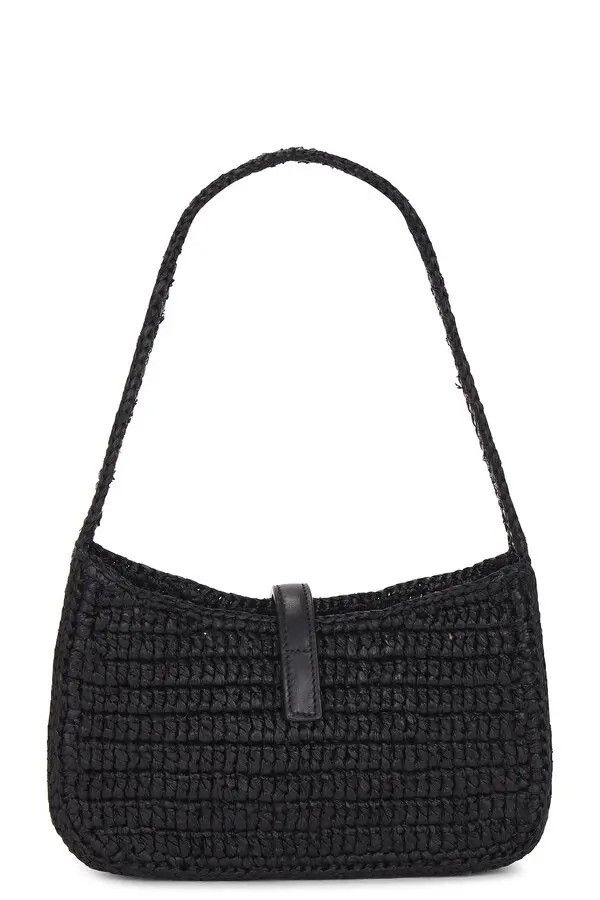 Saint Laurent Paris o1w1db10726 742680 Size: OS / Mini Le 5 À 7 Bag in Raffia Size ONE SIZE - 2 Thumbnail
