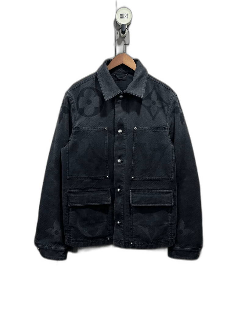 Louis Vuitton Louis Vuitton Dark Pattern Denim Jacket Size US L / EU 52-54 / 3 - 1 Thumbnail