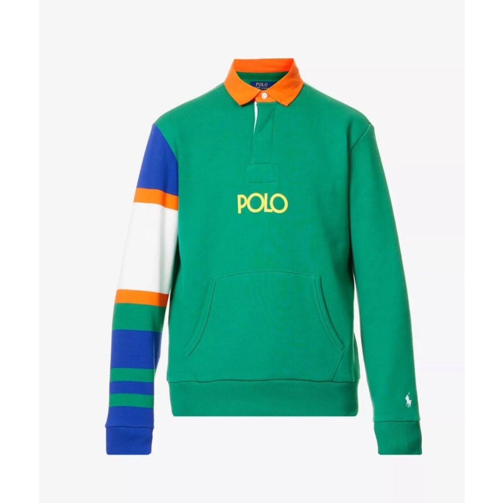 Polo Ralph Lauren Polo Ralph Lauren Fleece Rugby Green Sweatshirt Hi Tech 1992 Size US S / EU 44-46 / 1 - 4 Thumbnail