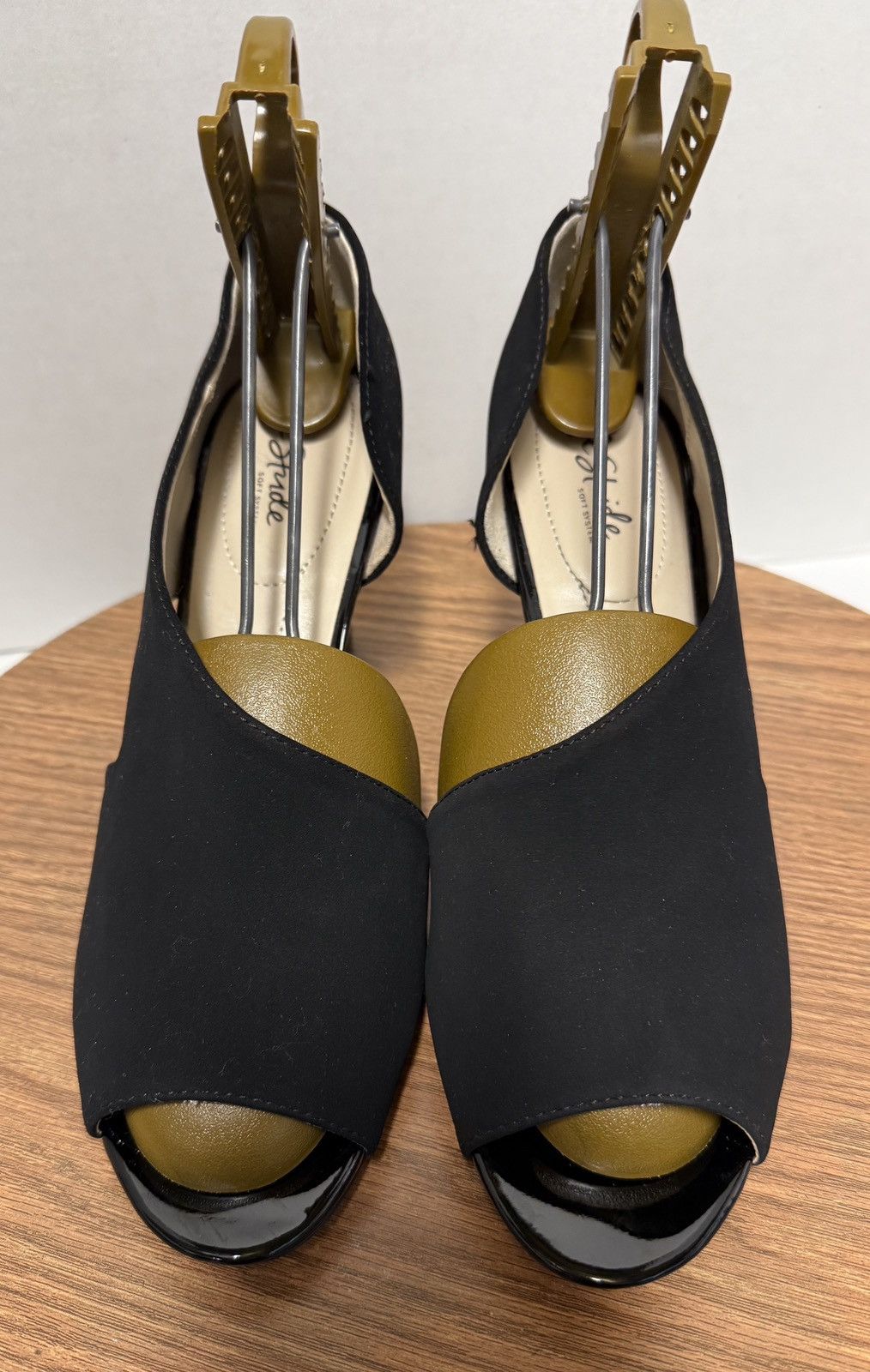 Other Life Stride Women Black Caren PeepToe Soft System Mod Sandal Size US 10 / IT 40 - 8 Thumbnail