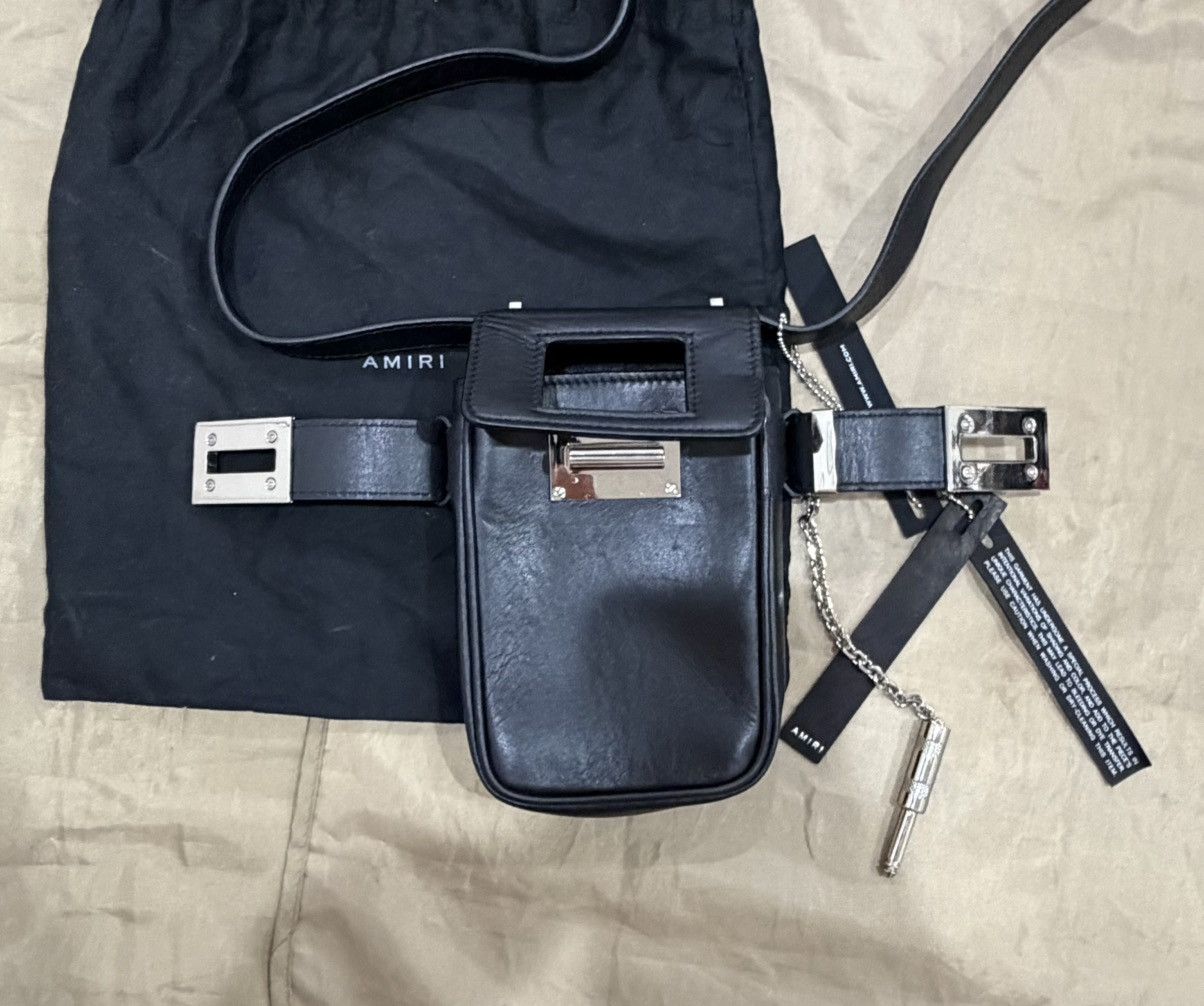 Amiri AMIRI Mini Amp Leather Crossbody Bag Size ONE SIZE - 5 Thumbnail