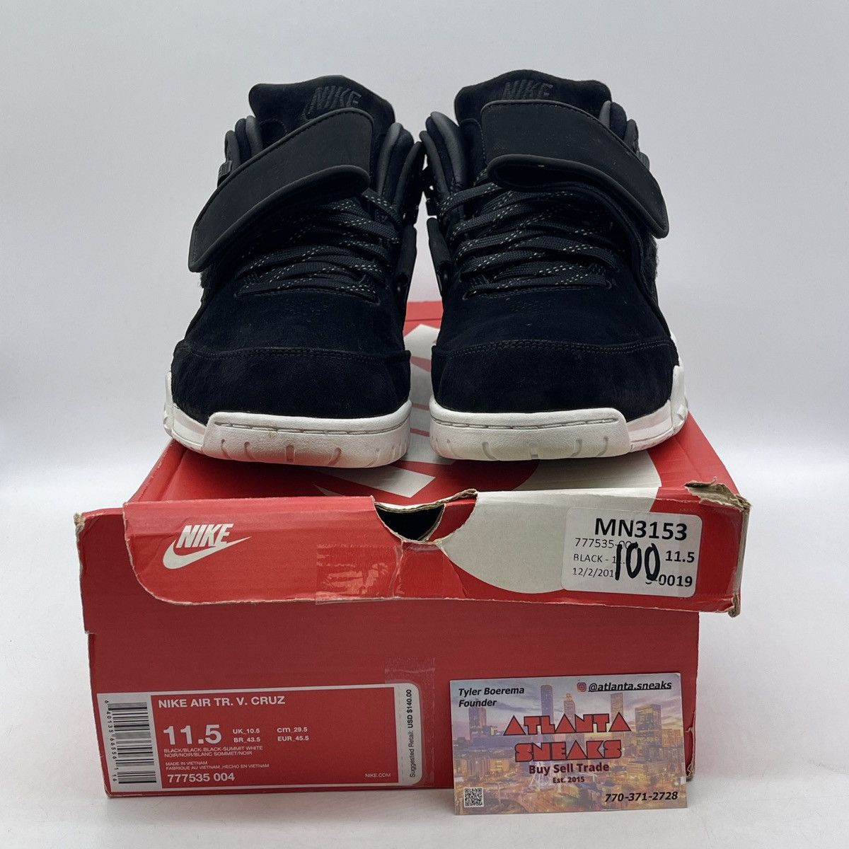 Nike Air trainer Cruz black suede Size US 11.5 / EU 44-45 - 2 Thumbnail